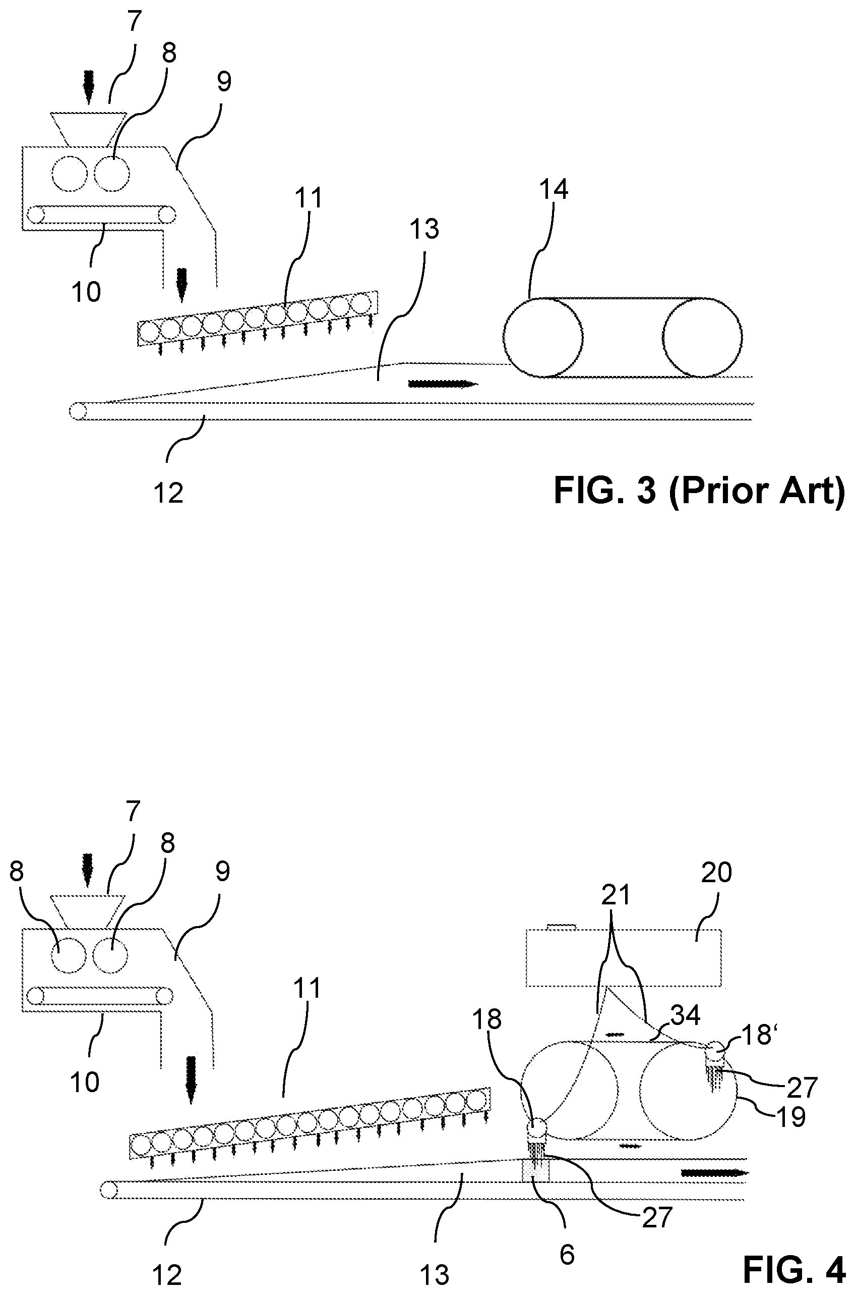 Patent US12311573 Figure 2 – Method and apparatus for producing a board for production of panels, board for production of panels, method and apparatus for producing panels, and panel producible by the method