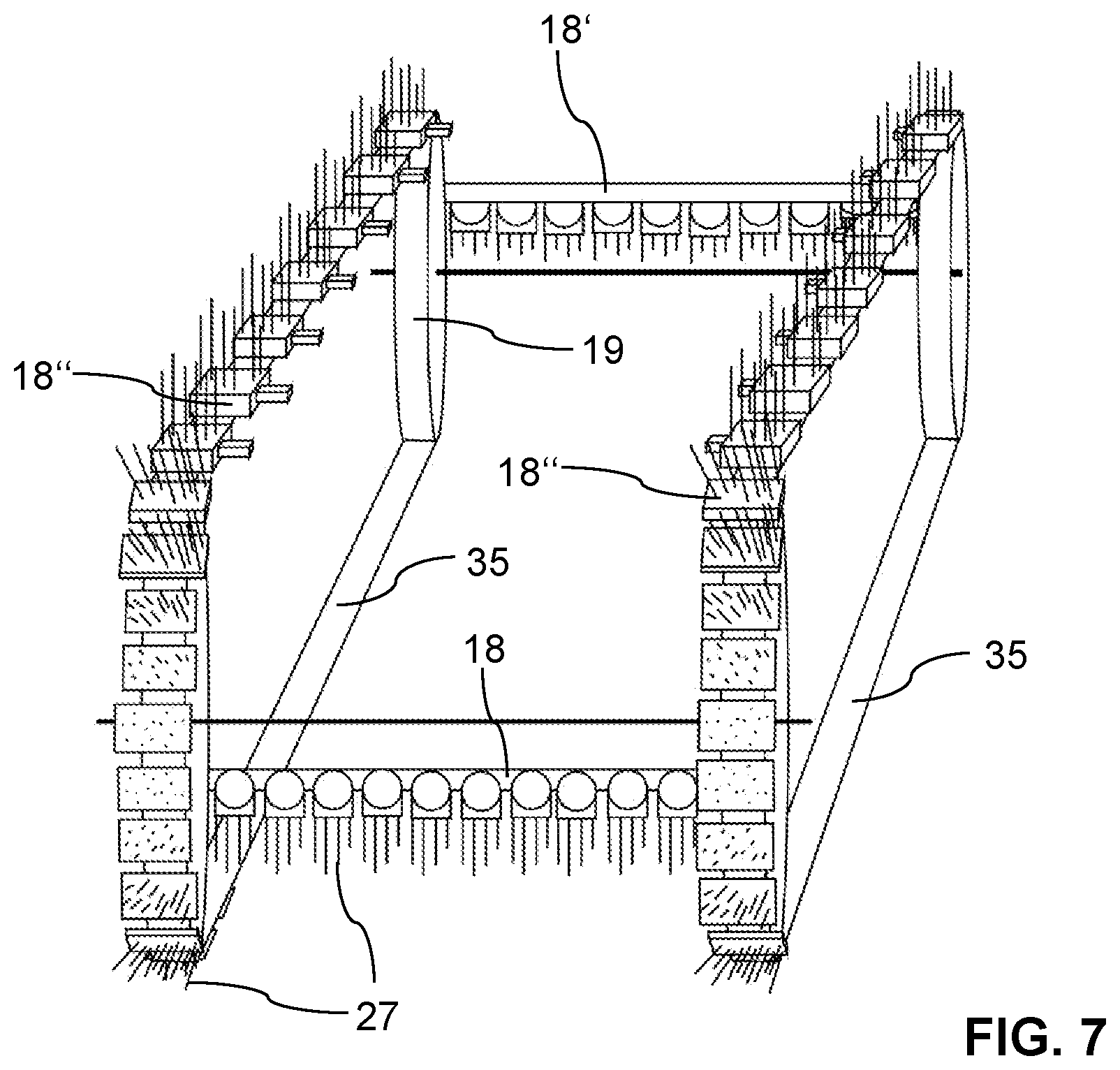 Patent US12311573 Figure 4 – Method and apparatus for producing a board for production of panels, board for production of panels, method and apparatus for producing panels, and panel producible by the method