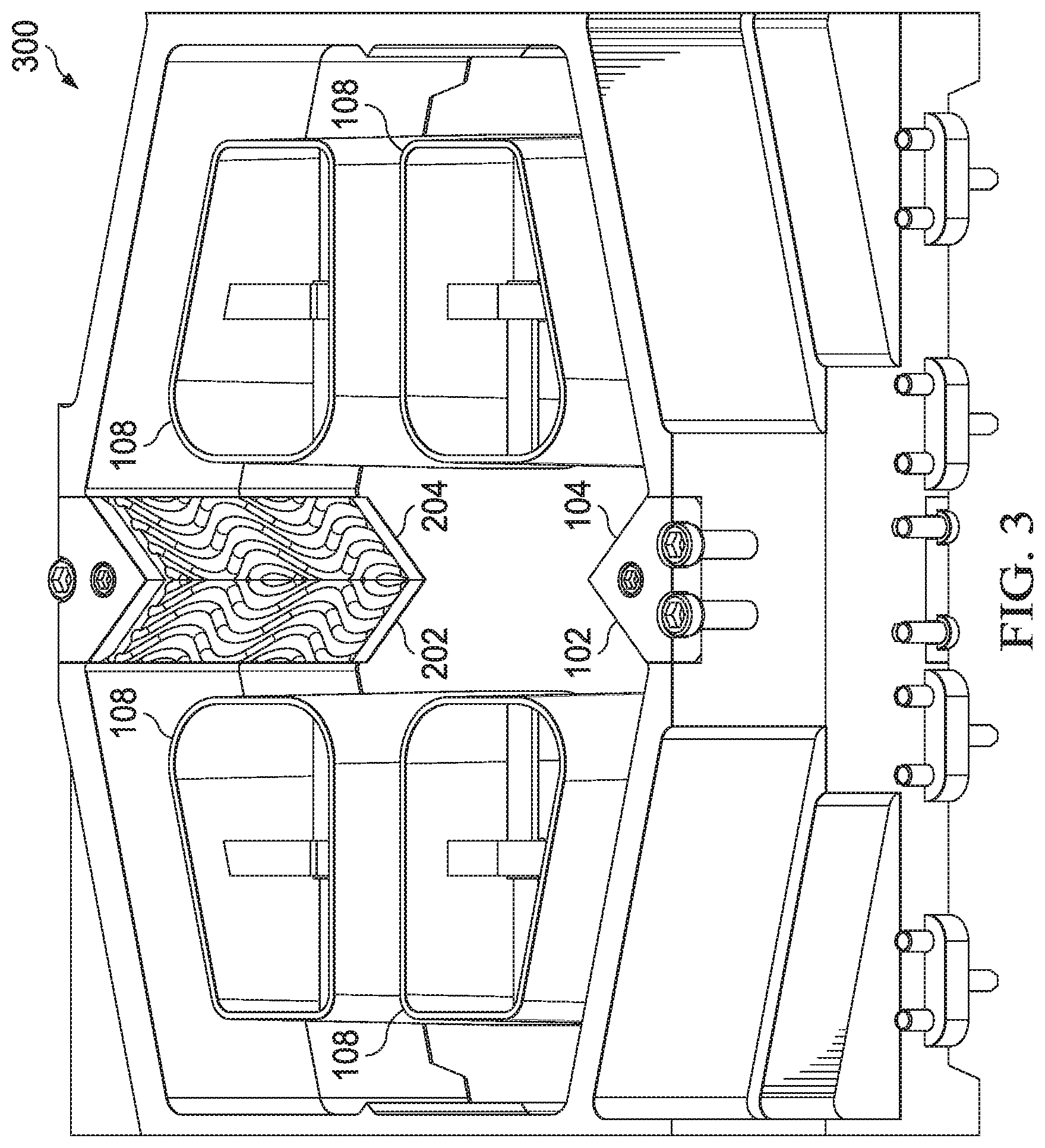 Patent US12311575 Figure 3 – Apparatus for making a masonry block with a roughened surface