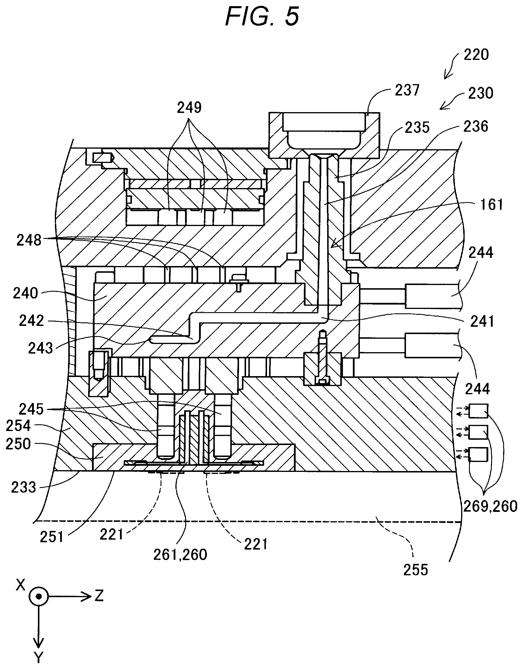 Patent US12311587 Figure 4 – Injection molding device and molding tool