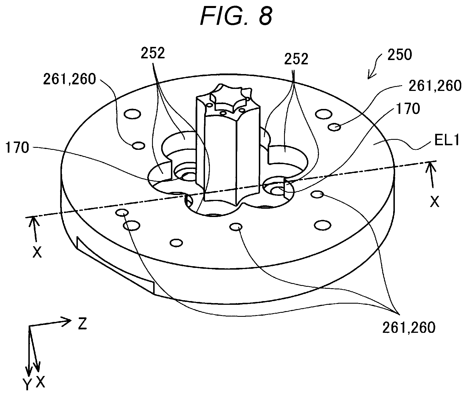 Patent US12311587 Figure 7 – Injection molding device and molding tool