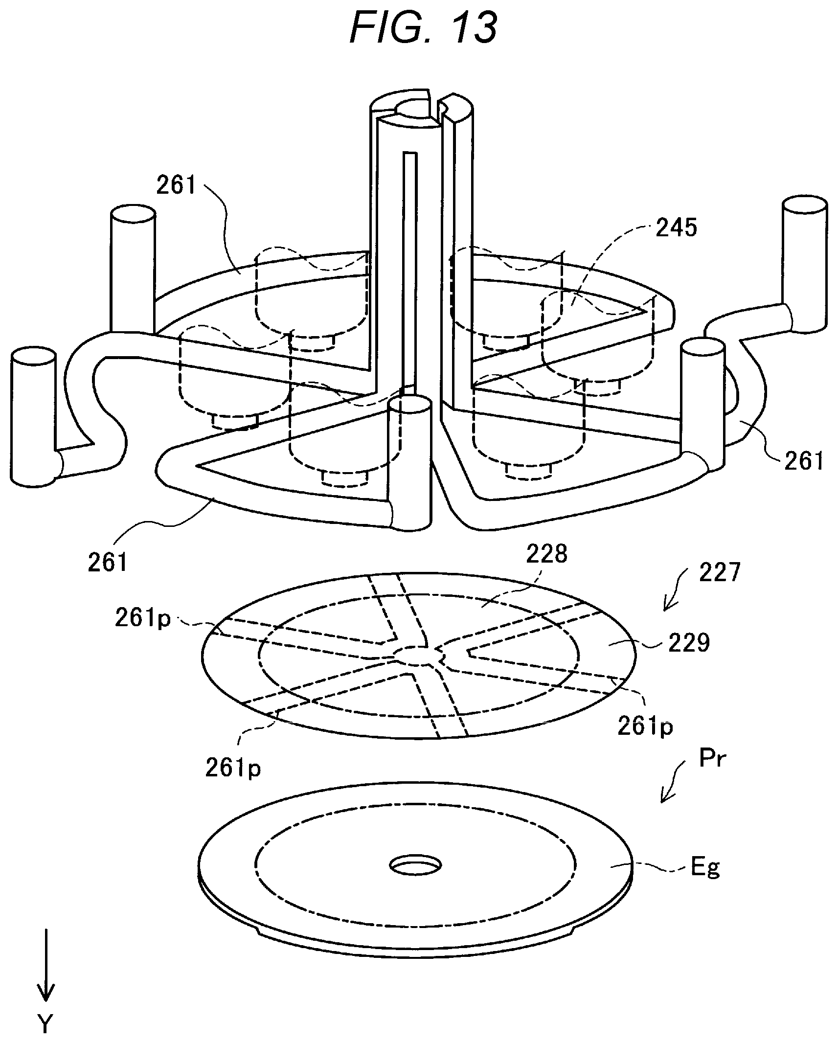 Patent US12311587 Figure 12 – Injection molding device and molding tool