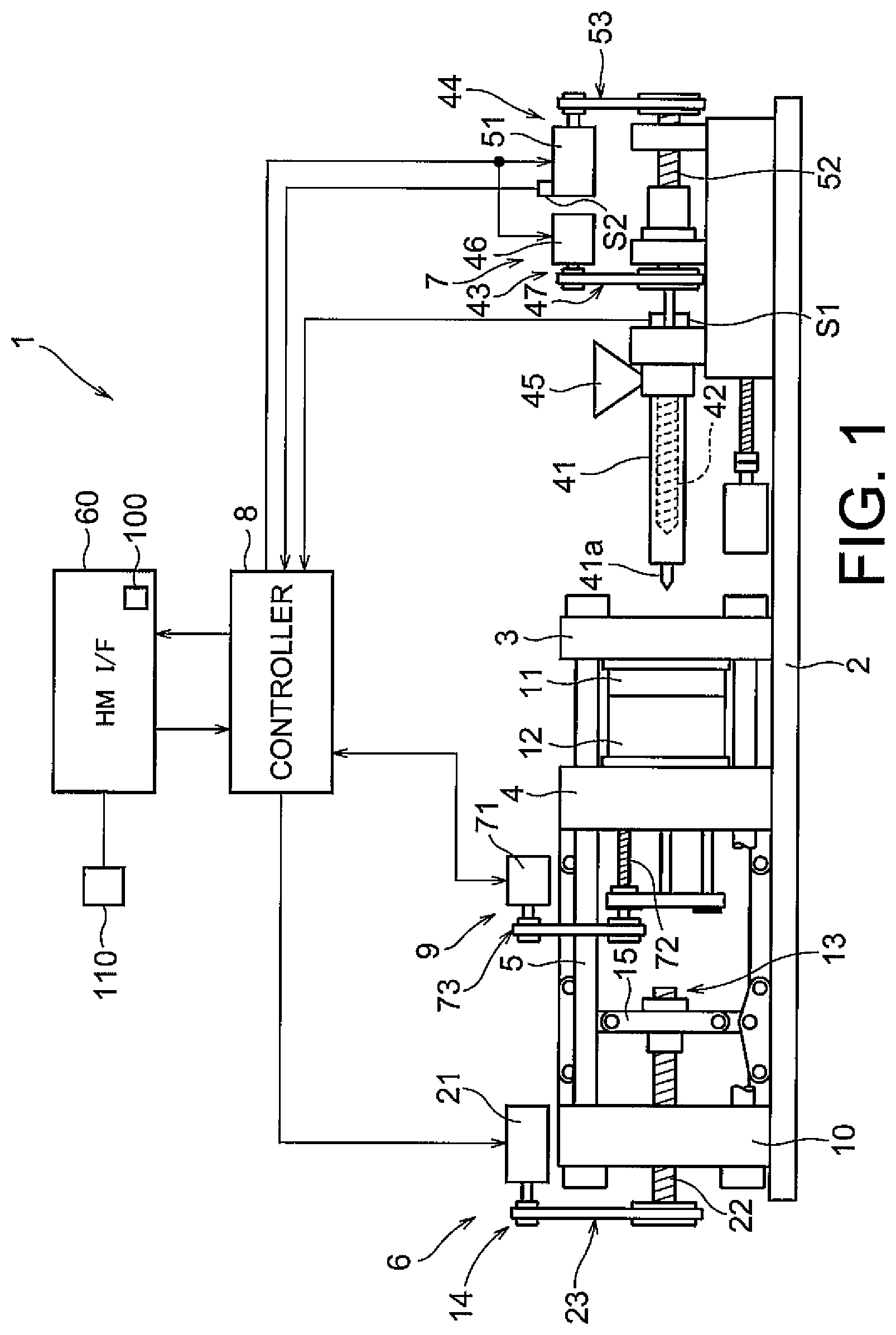 Patent US12311588 Figure 1 – Injection molding machine