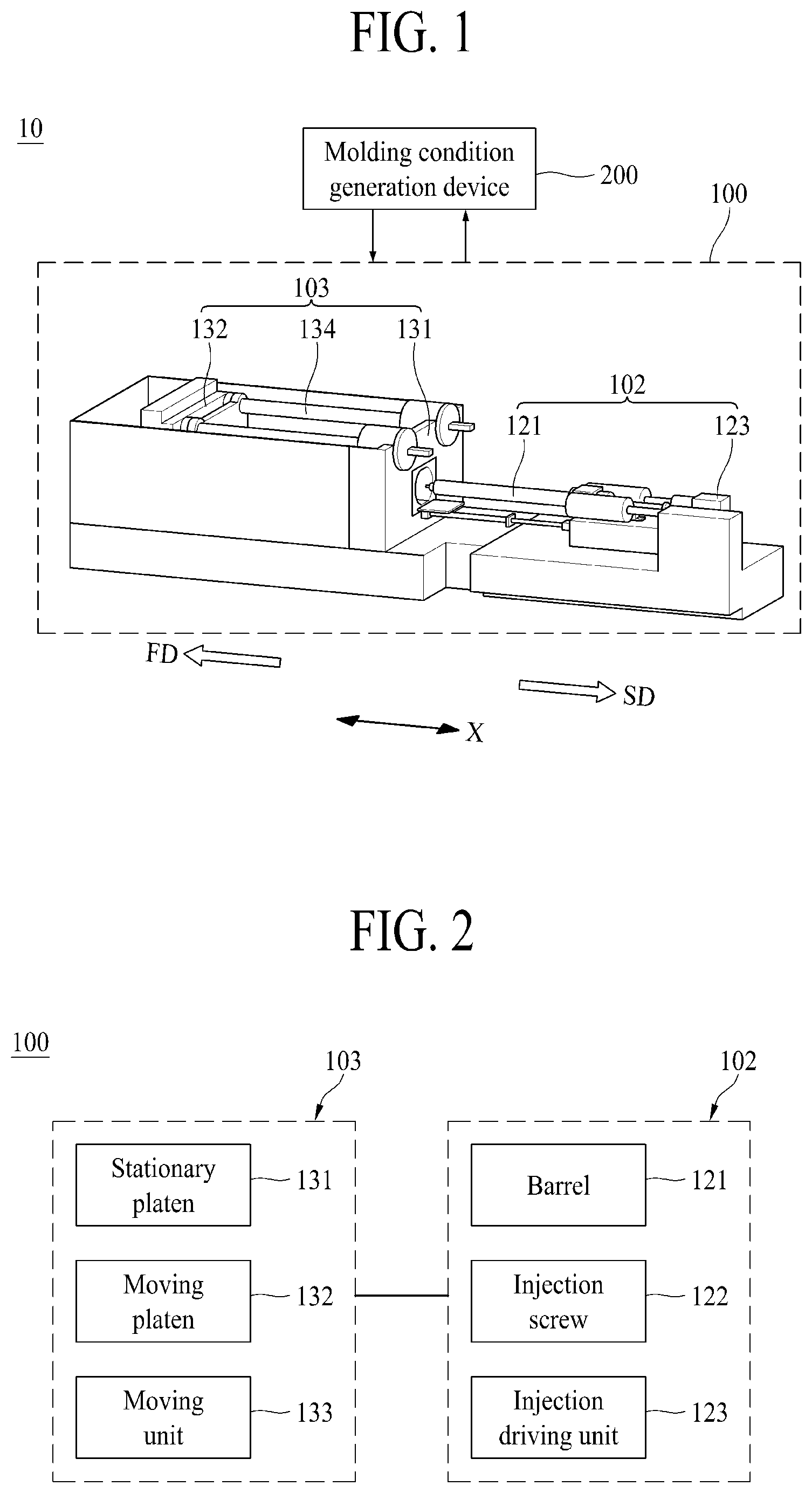 Patent US12311589 Figure 1 – Artificial intelligence-based injection molding system, and method for creating molding conditions
