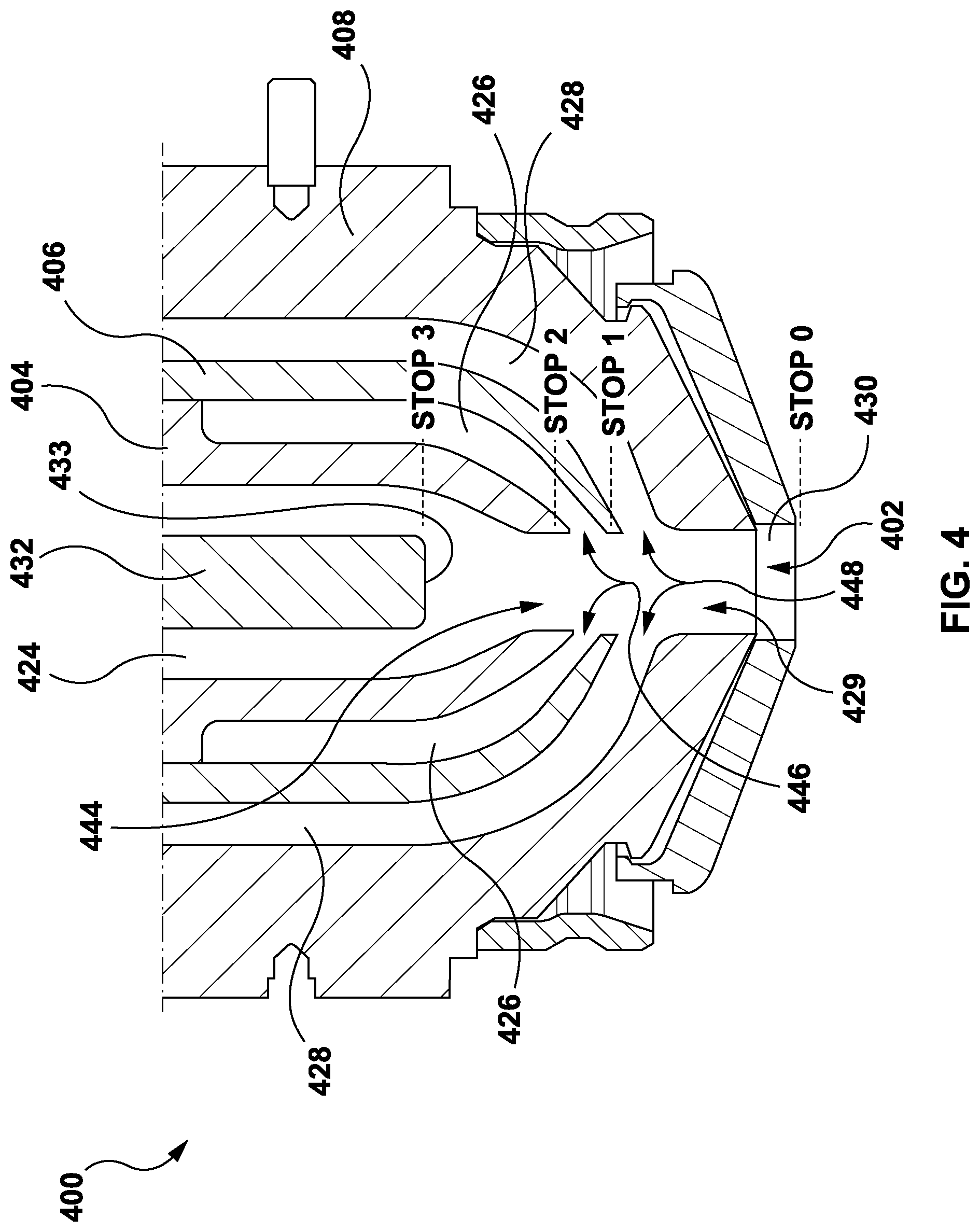 Patent US12311591 Figure 4 – Injection molding of multilayer articles with post-pullback pressure monitoring
