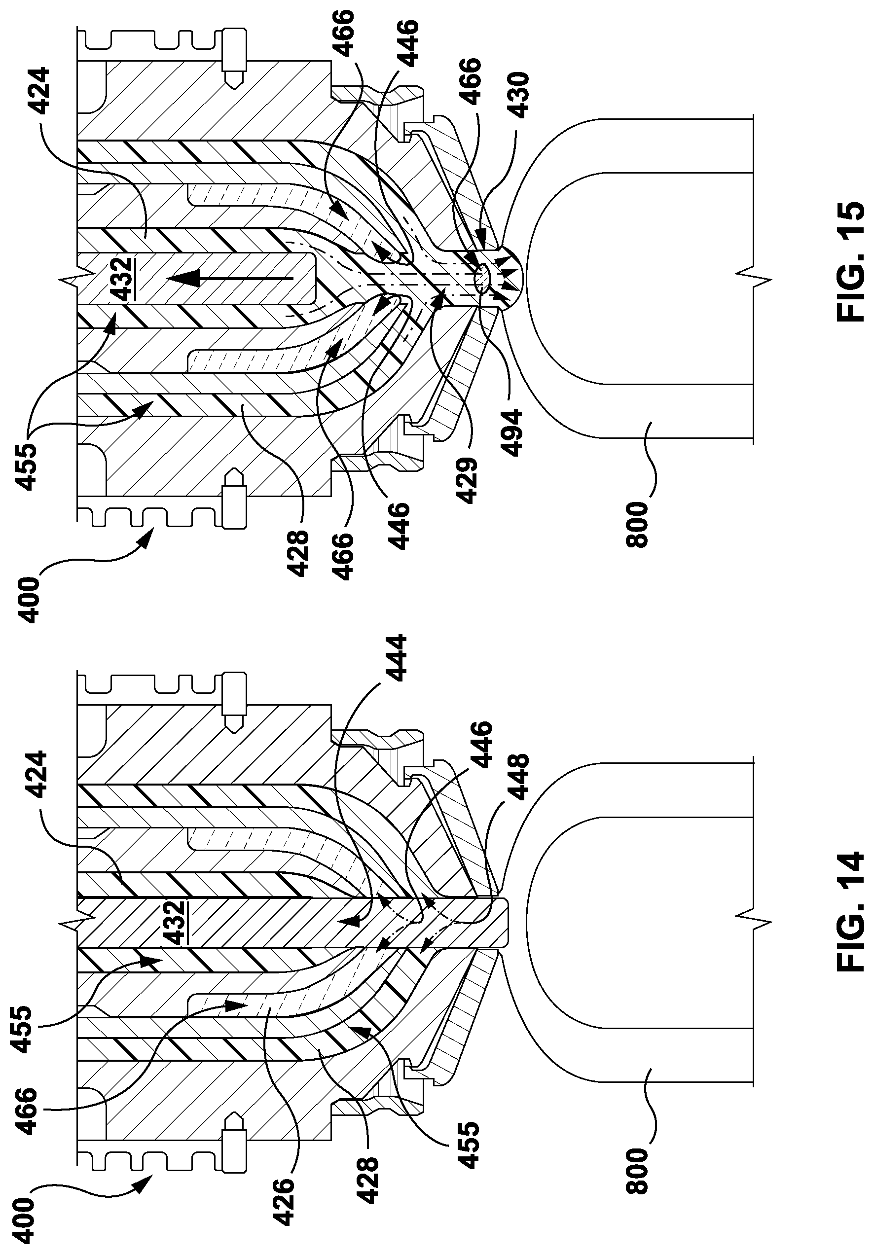 Patent US12311591 Figure 12 – Injection molding of multilayer articles with post-pullback pressure monitoring