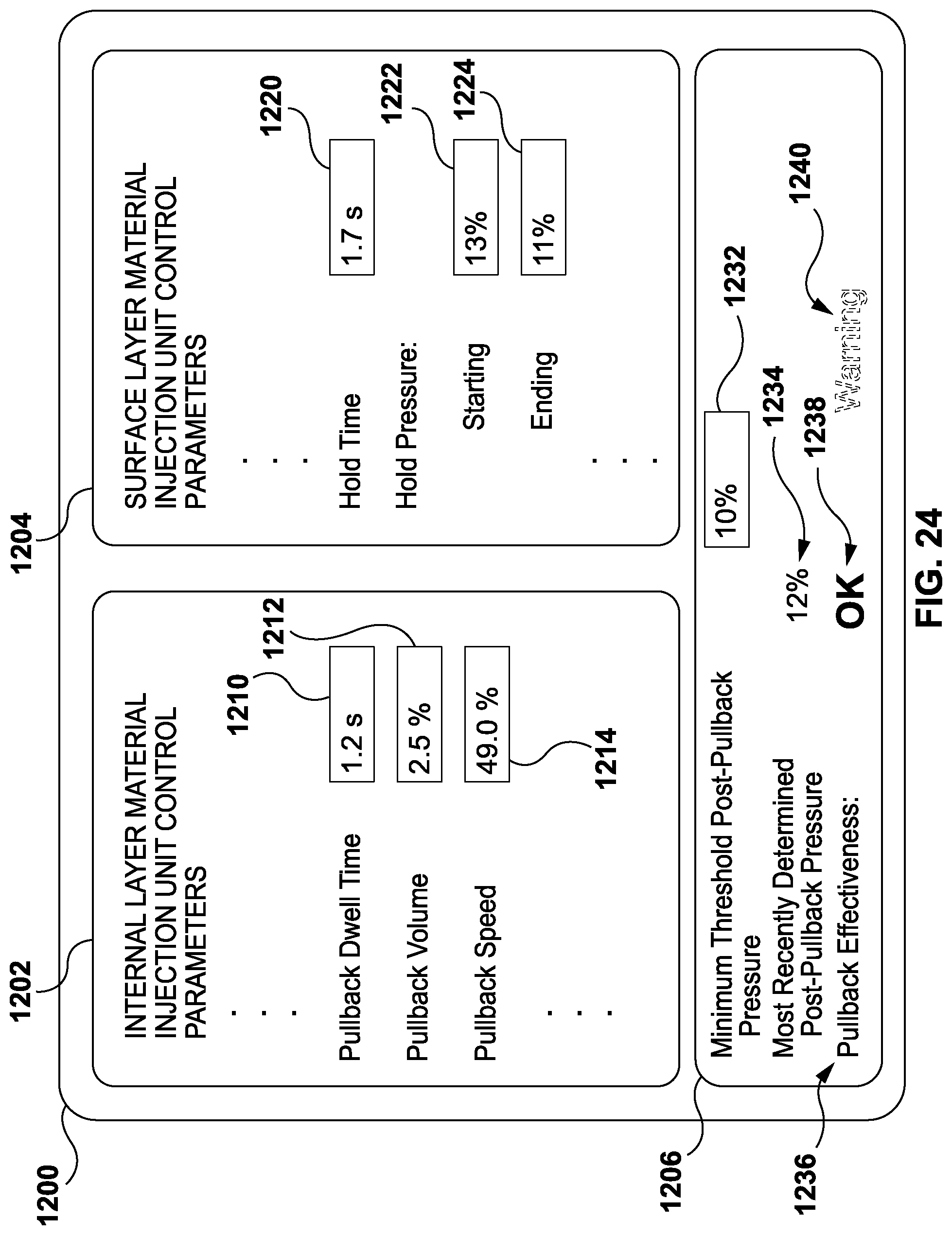 Patent US12311591 Figure 18 – Injection molding of multilayer articles with post-pullback pressure monitoring