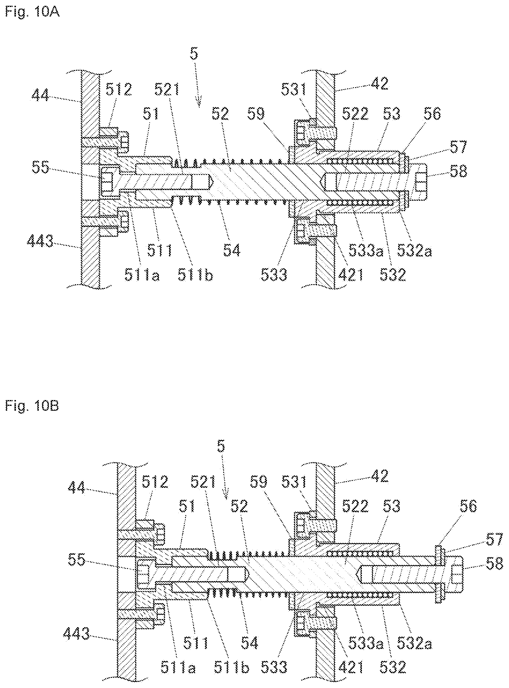 Patent US12311592 Figure 10 – Molding system, support arm, resin molding device, method for supporting supported member, mold, and method for producing molded body