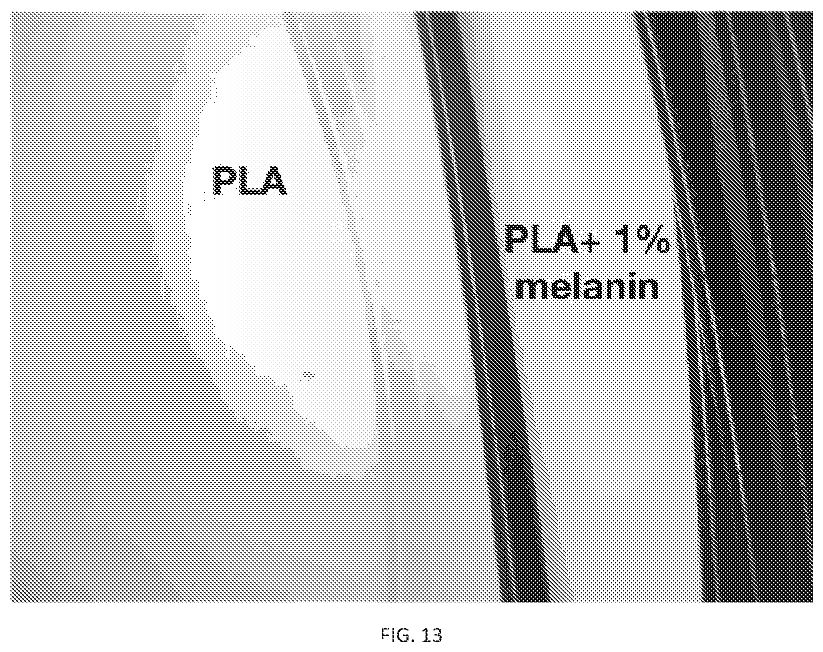 Patent US12311593 Figure 17 – Melanin based bio-composites for 3D printing