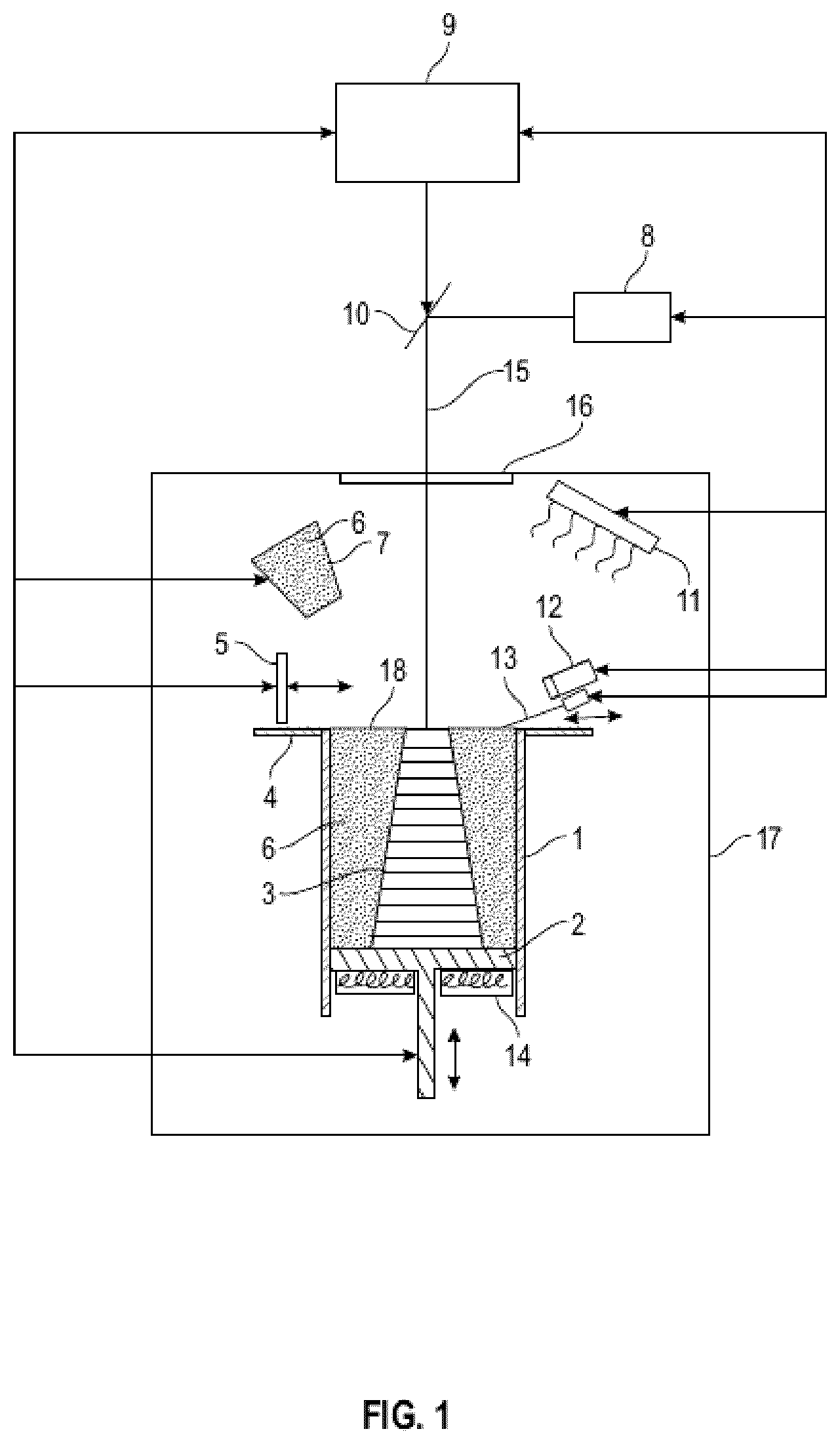 Patent US12311596 Figure 1 – Three-dimensional printing device for a small glass object