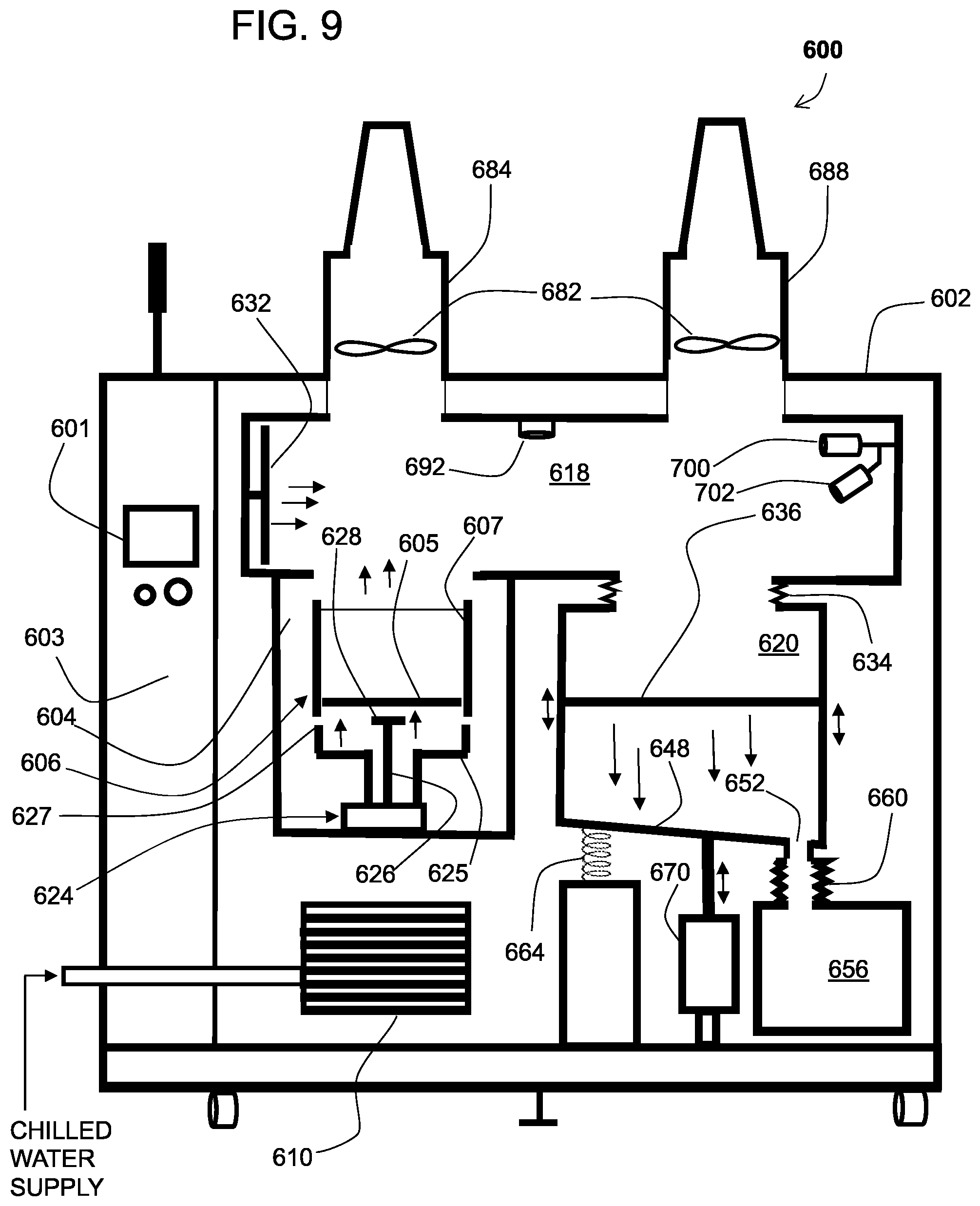 Patent US12311603 Figure 9 – Methods and system for removal of powder from an additively manufactured part
