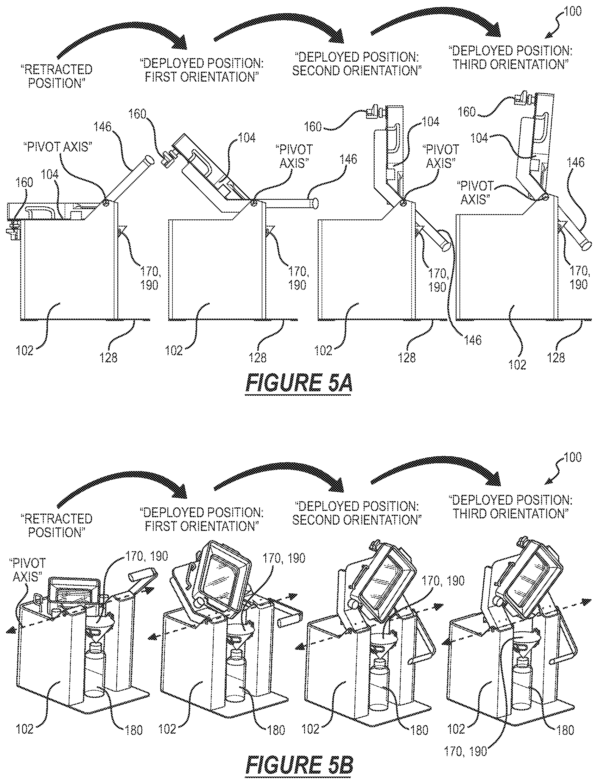 Patent US12311604 Figure 5 – System for tray cleaning and resin collection in an additive manufacturing process