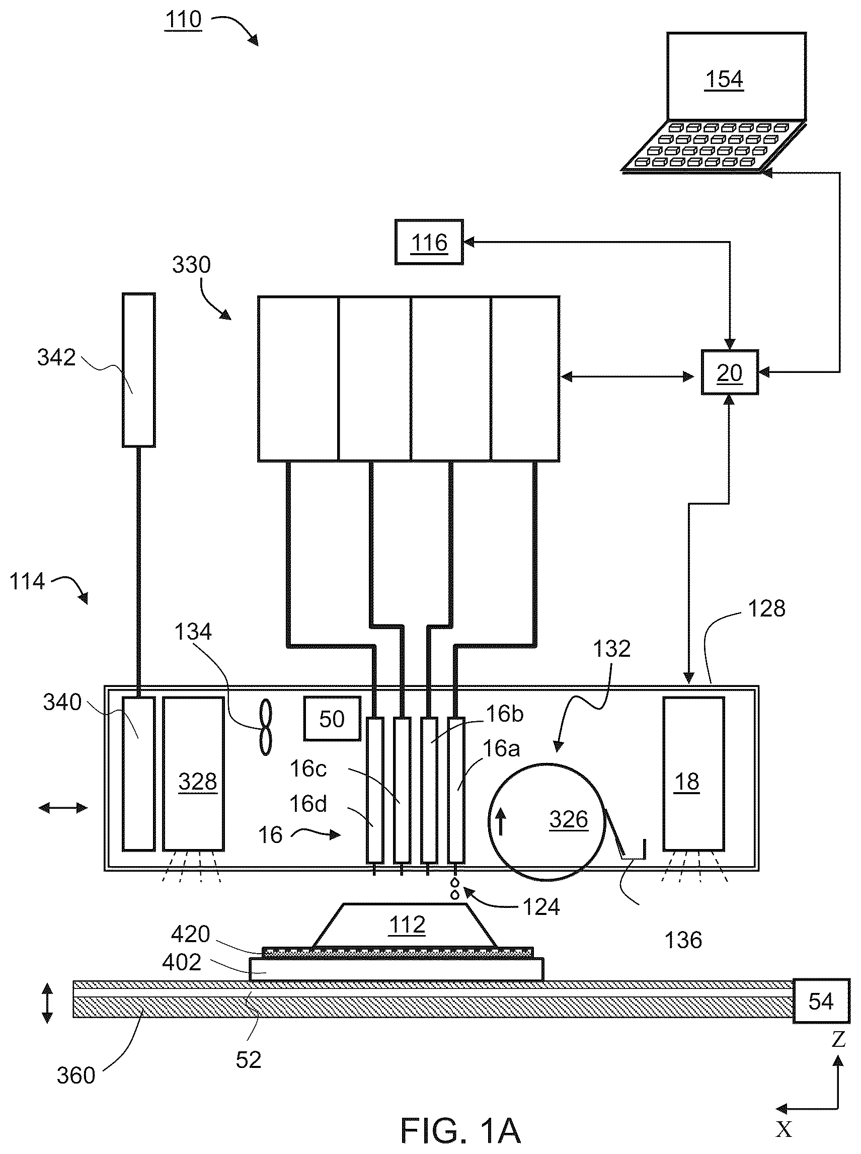 Patent US12311607 — Method and system for three-dimensional printing on fabric — Figure 1