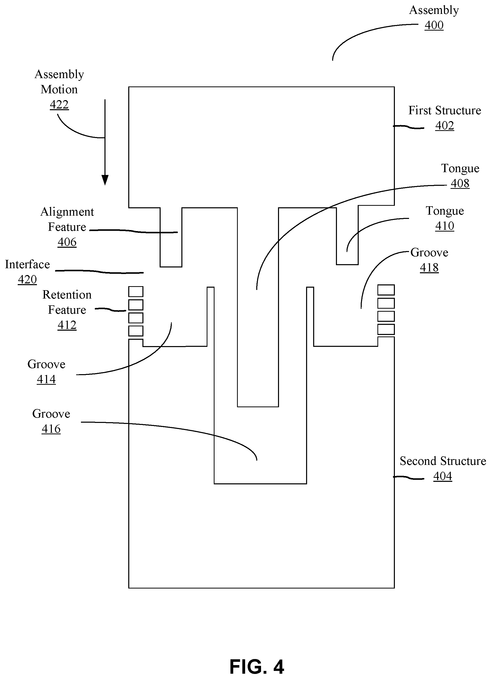 Patent US12311612 Figure 8 – Direct inject joint architecture enabled by quick cure adhesive