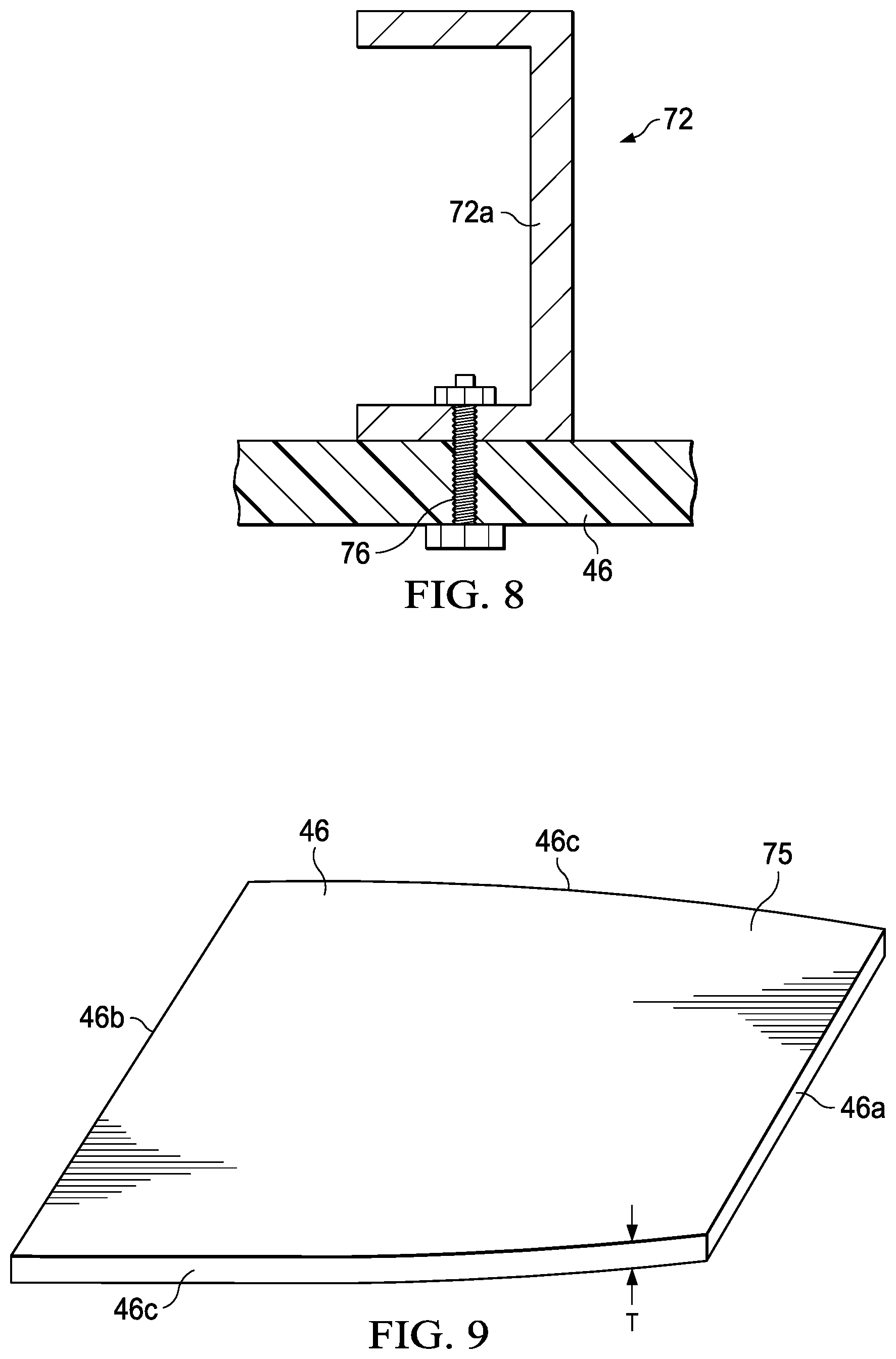 Patent US12311615 Figure 8 – Flat composite panel with tear arrestment and method of making the same