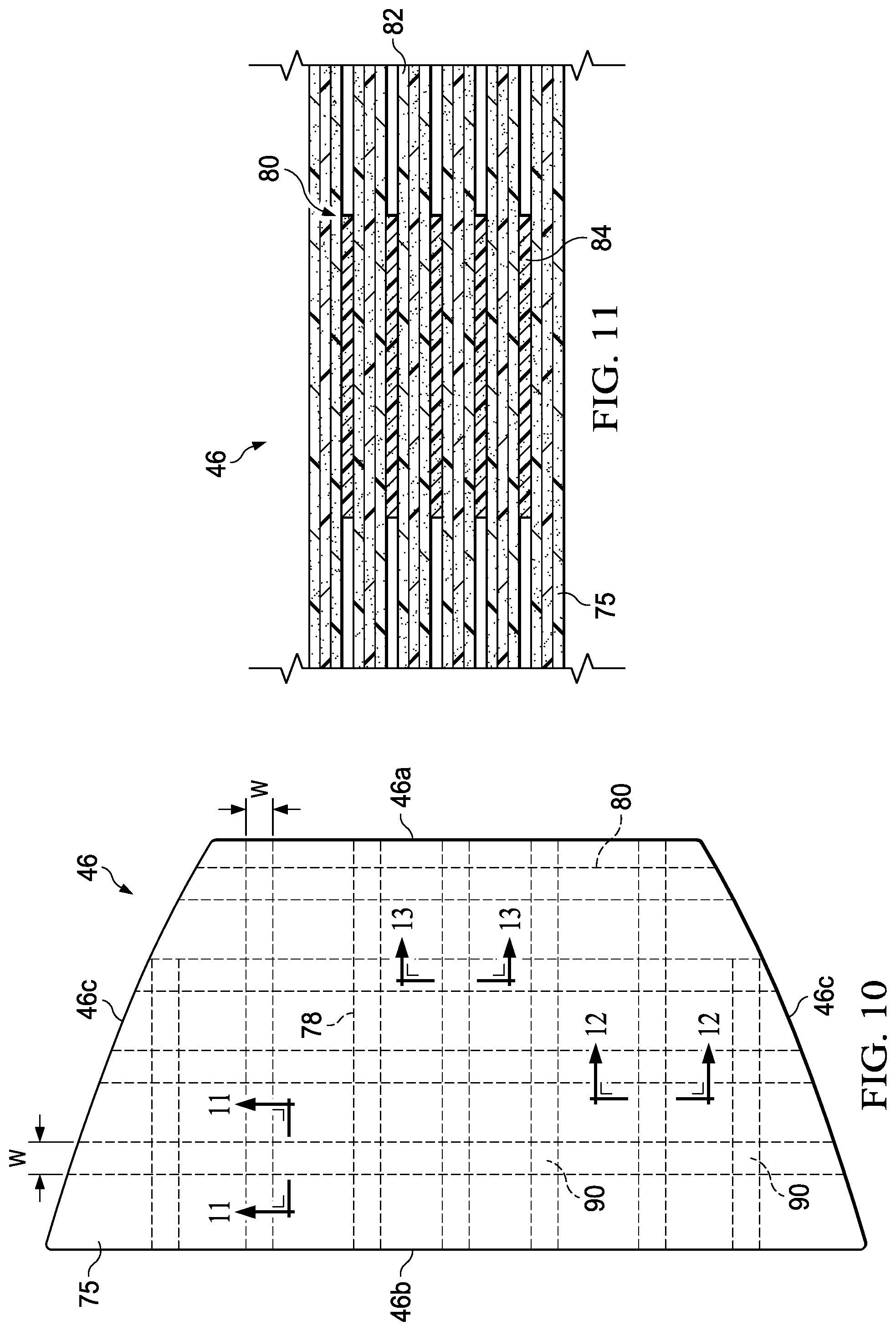 Patent US12311615 Figure 9 – Flat composite panel with tear arrestment and method of making the same