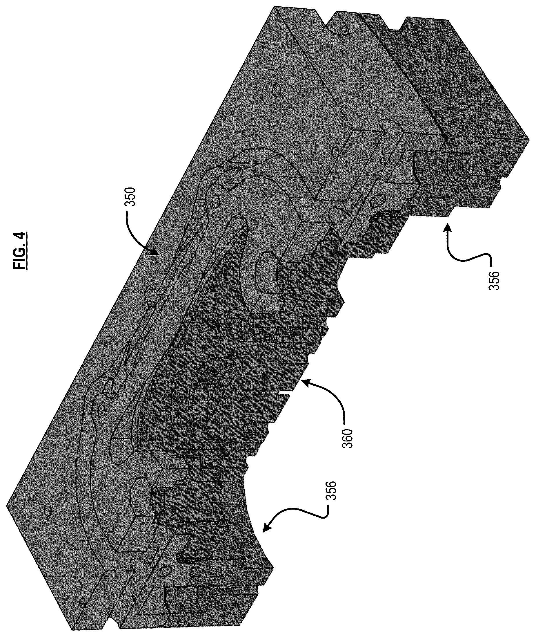Patent US12311619 Figure 6 – Molding apparatus with combined core plunger/ejector and methods therefor