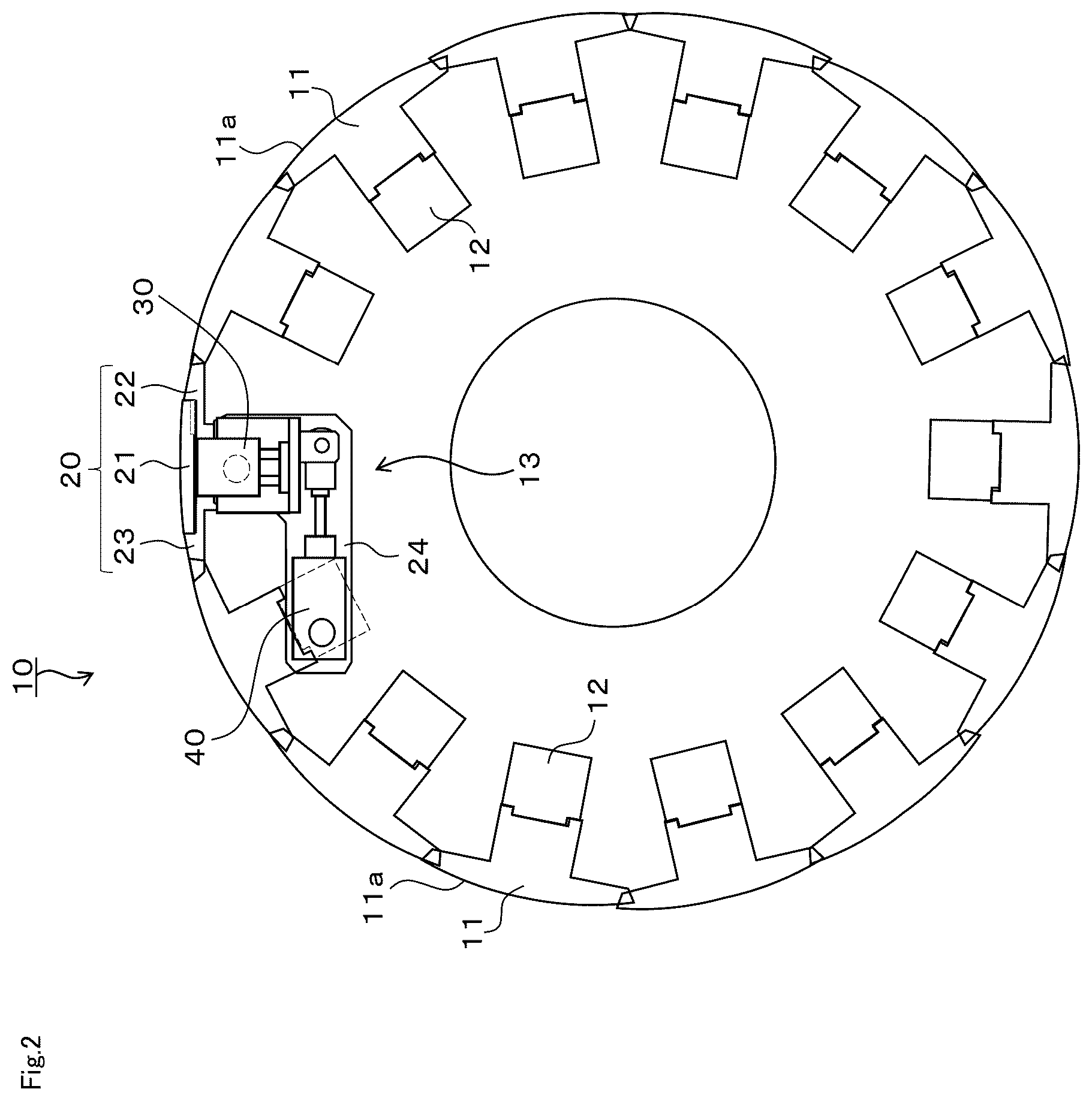 Patent US12311624 Figure 2 – Molding drum