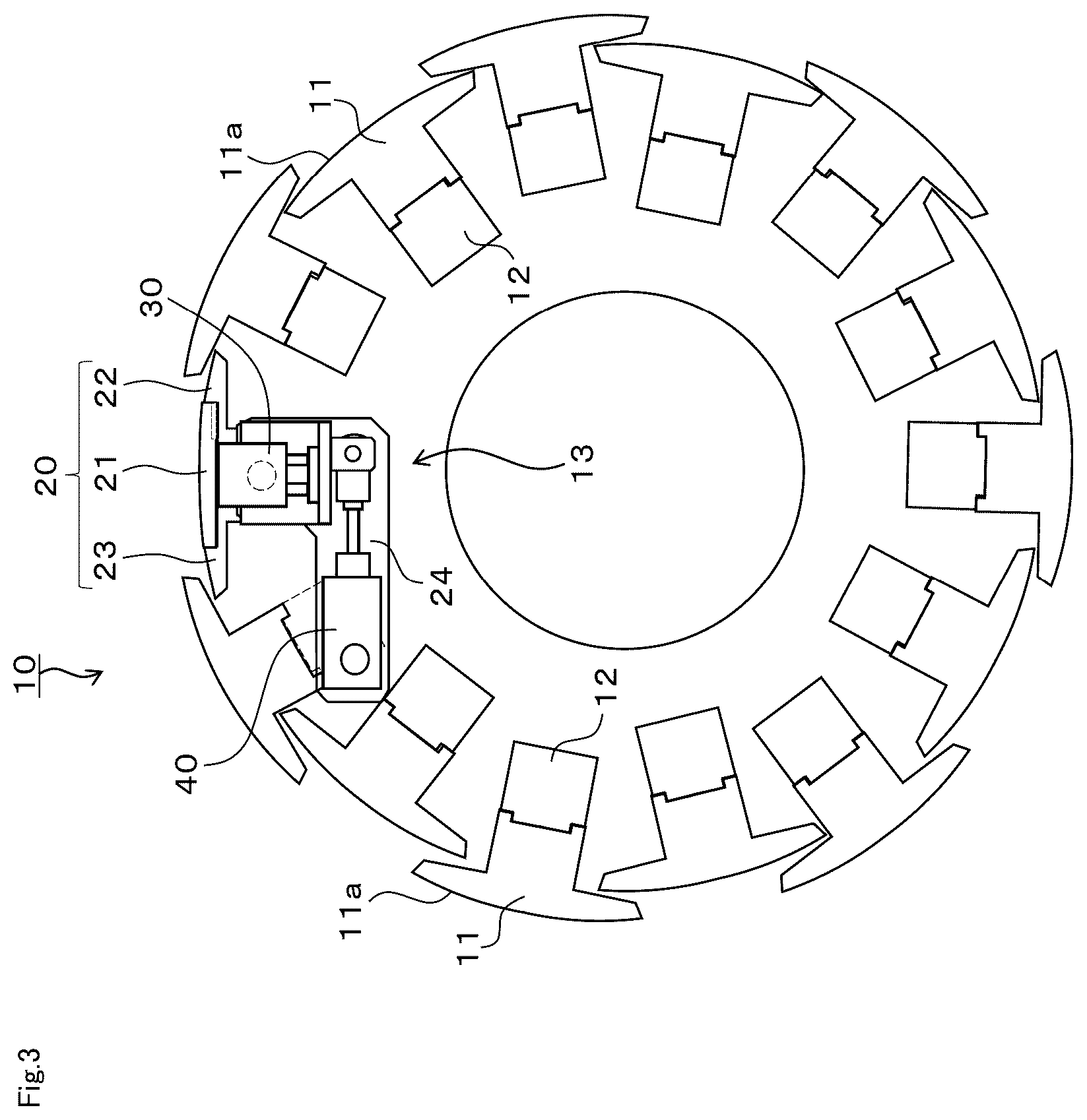 Patent US12311624 Figure 3 – Molding drum