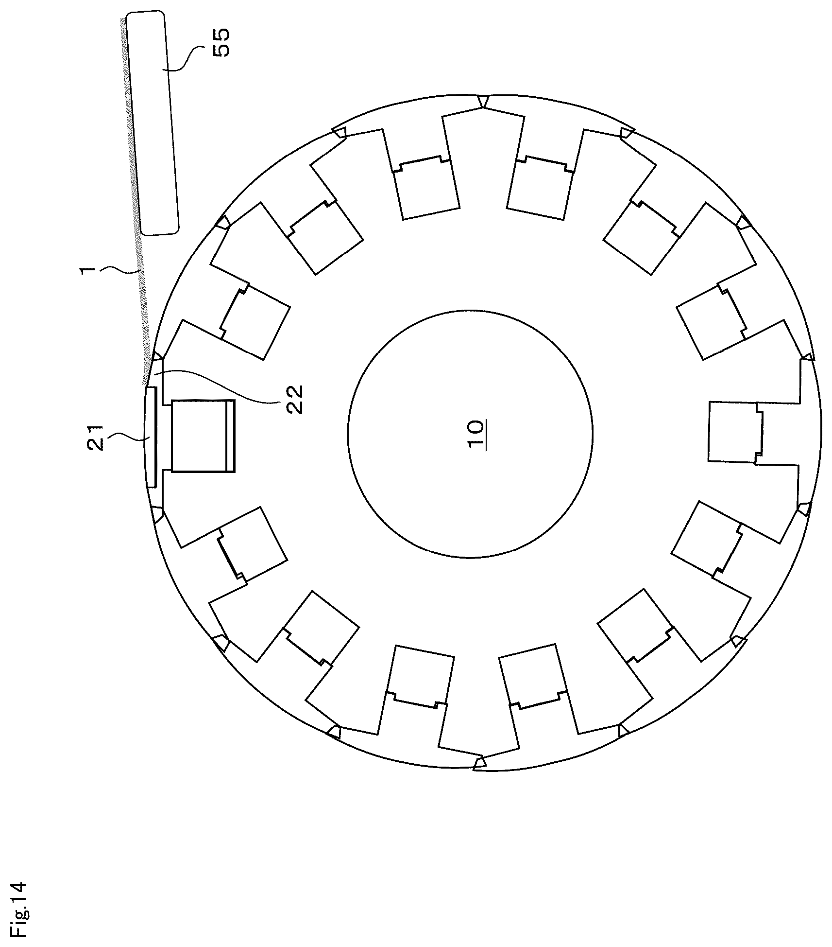 Patent US12311624 Figure 14 – Molding drum