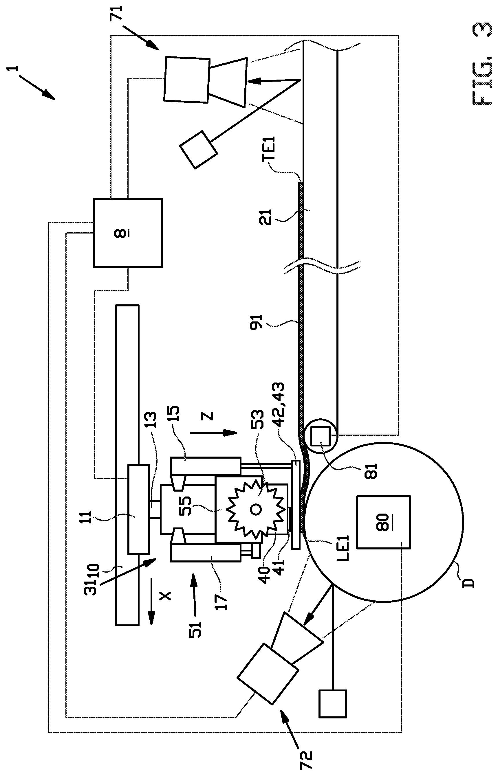 Patent US12311625 Figure 3 – Dual tire component servicer and method for supplying dual tire components to a tire building drum