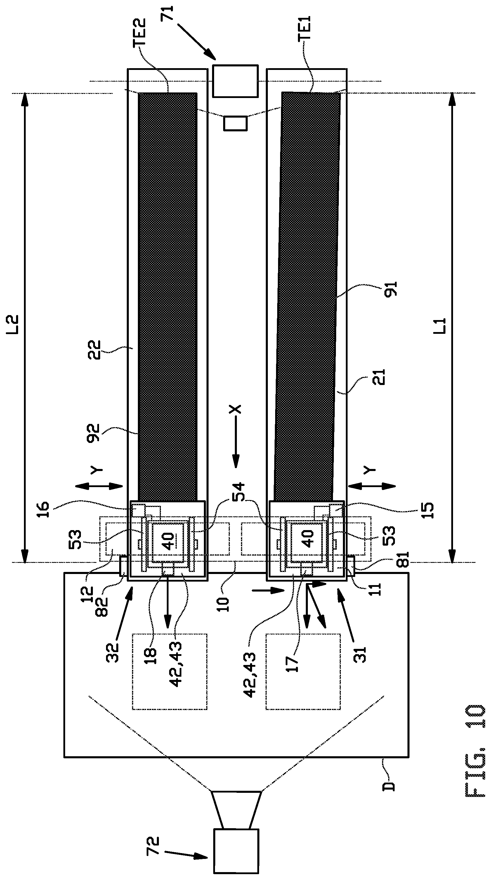 Patent US12311625 Figure 10 – Dual tire component servicer and method for supplying dual tire components to a tire building drum