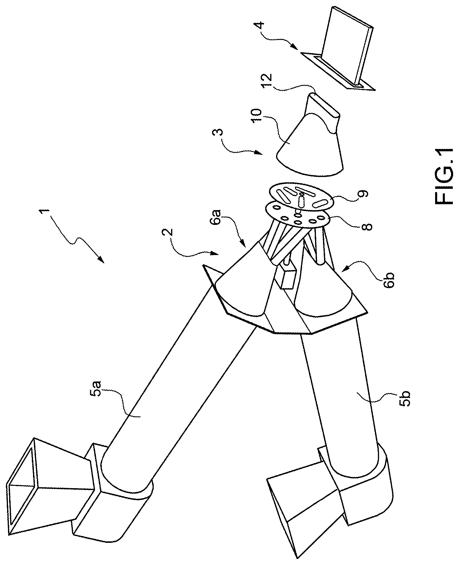 Patent US12311626 Figure 1 – Process for the manufacture of a multi-compound tread for pneumatic tires for road vehicles