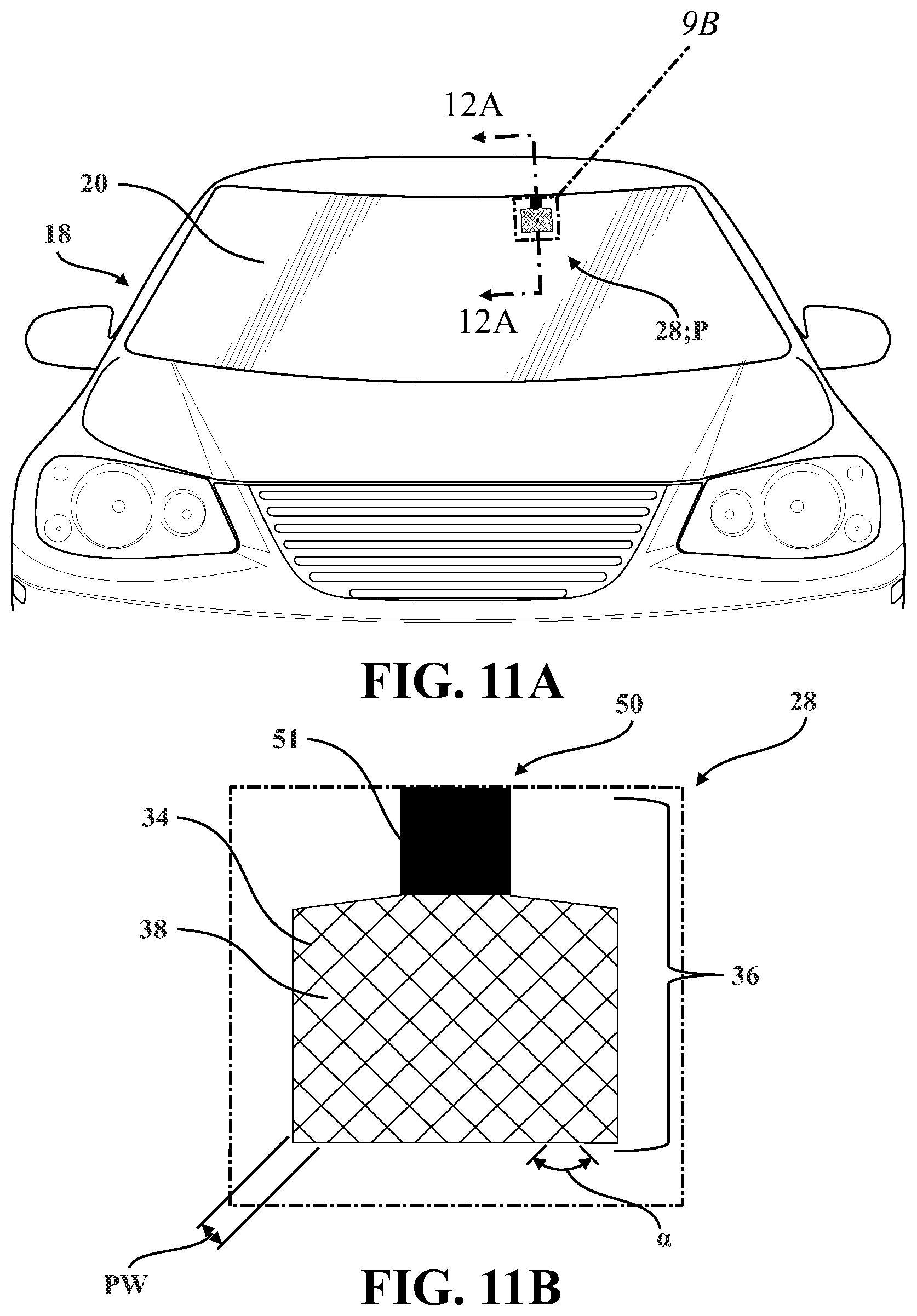 Patent US12311637 Figure 11 – Laminated glazing assembly including an antenna assembly