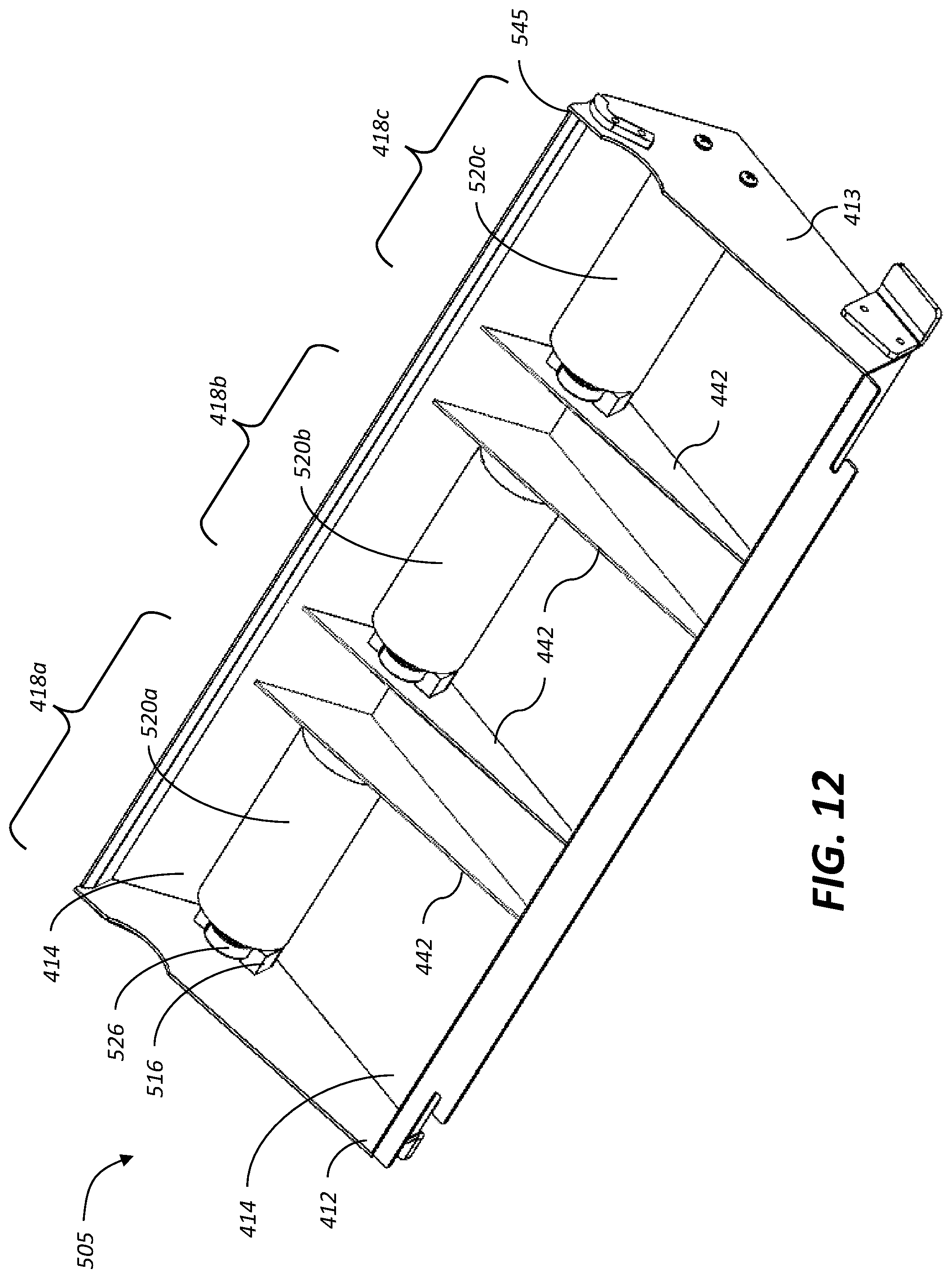 Patent US12311652 Figure 14 – Inking system with plurality of fountain roller elements