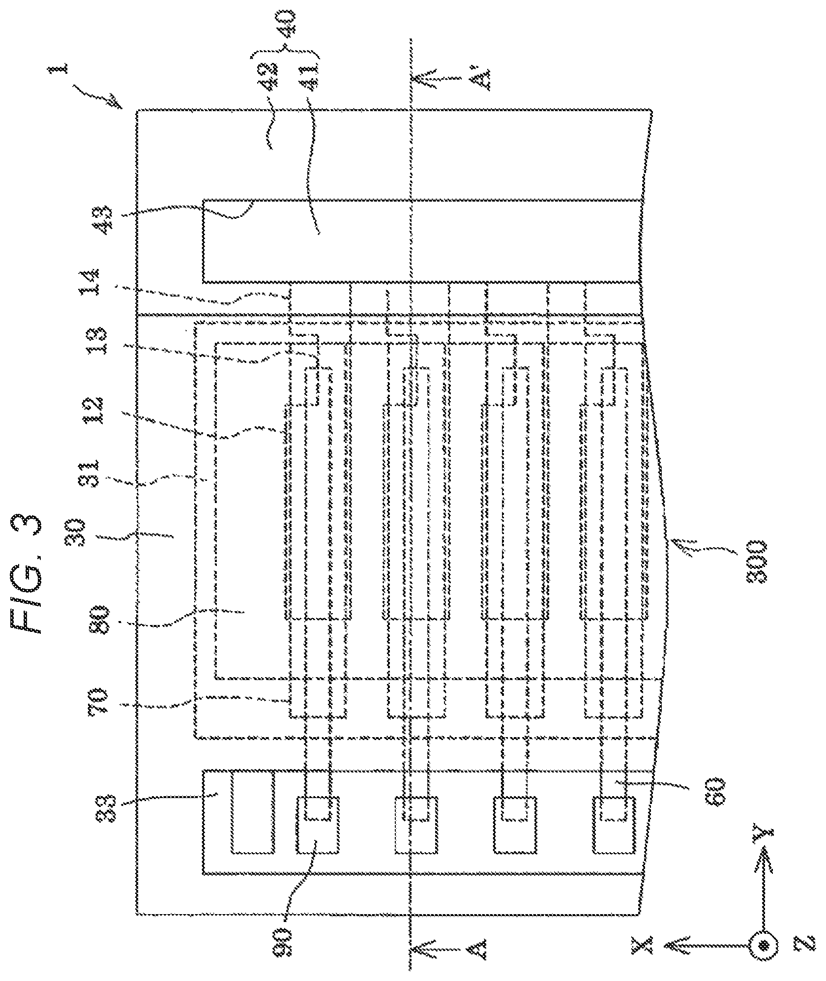 Patent US12311664 Figure 3 – Piezoelectric element, head chip, liquid ejection device, and sensor