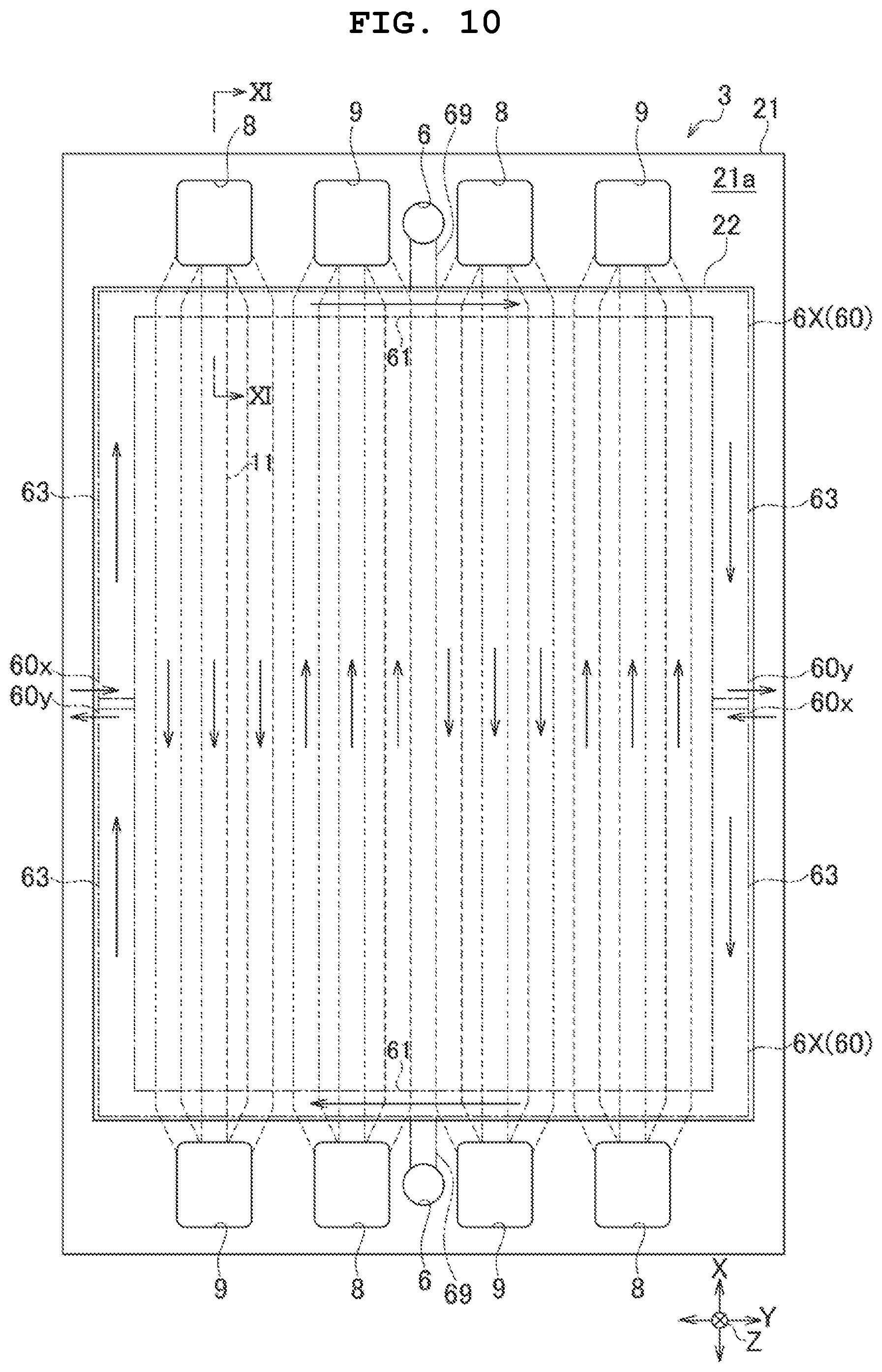 Patent US12311665 Figure 10 – Liquid discharge head