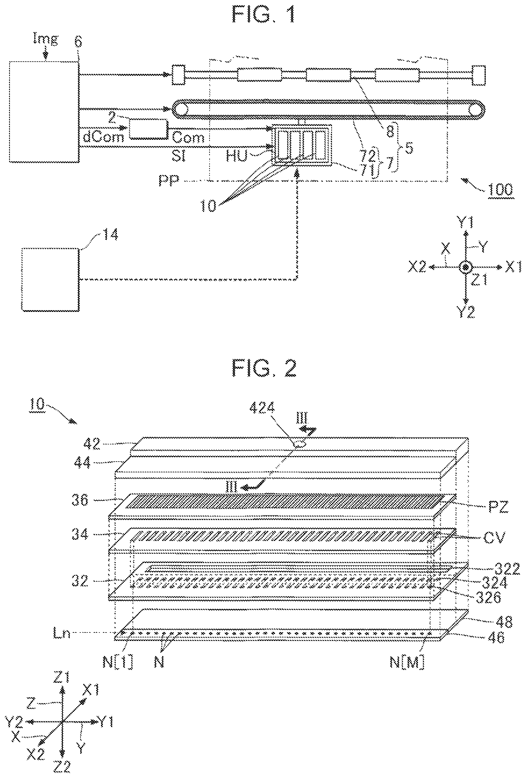Patent US12311666 Figure 1 – Liquid ejecting head, liquid ejecting apparatus, and nozzle substrate