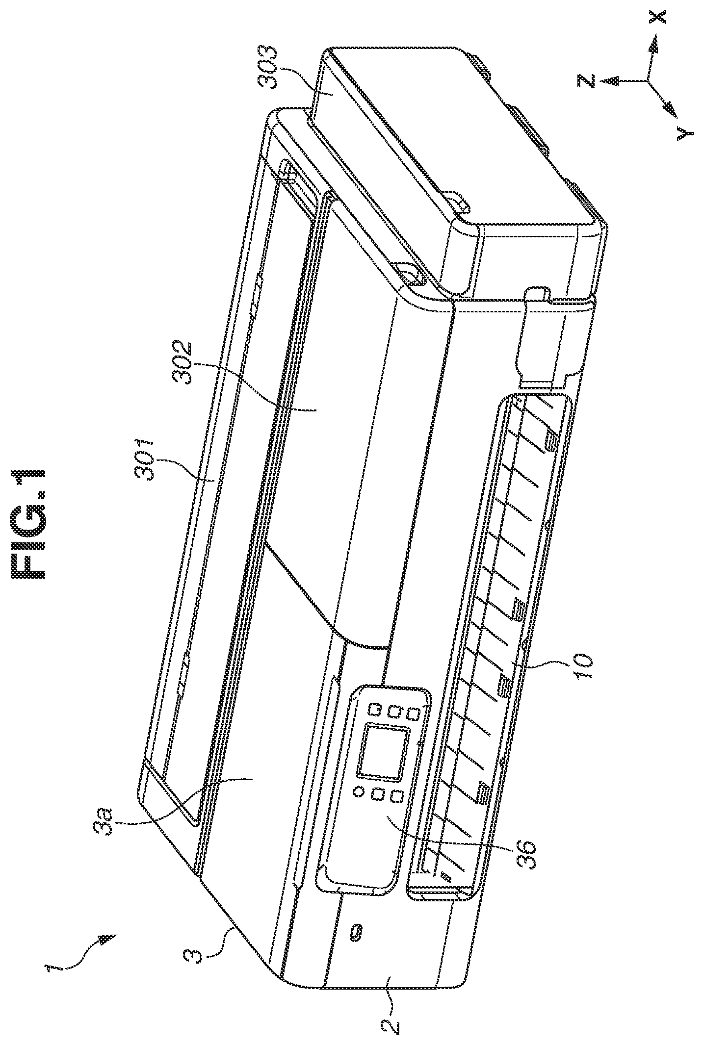 Patent US12311669 Figure 1 – Recording apparatus