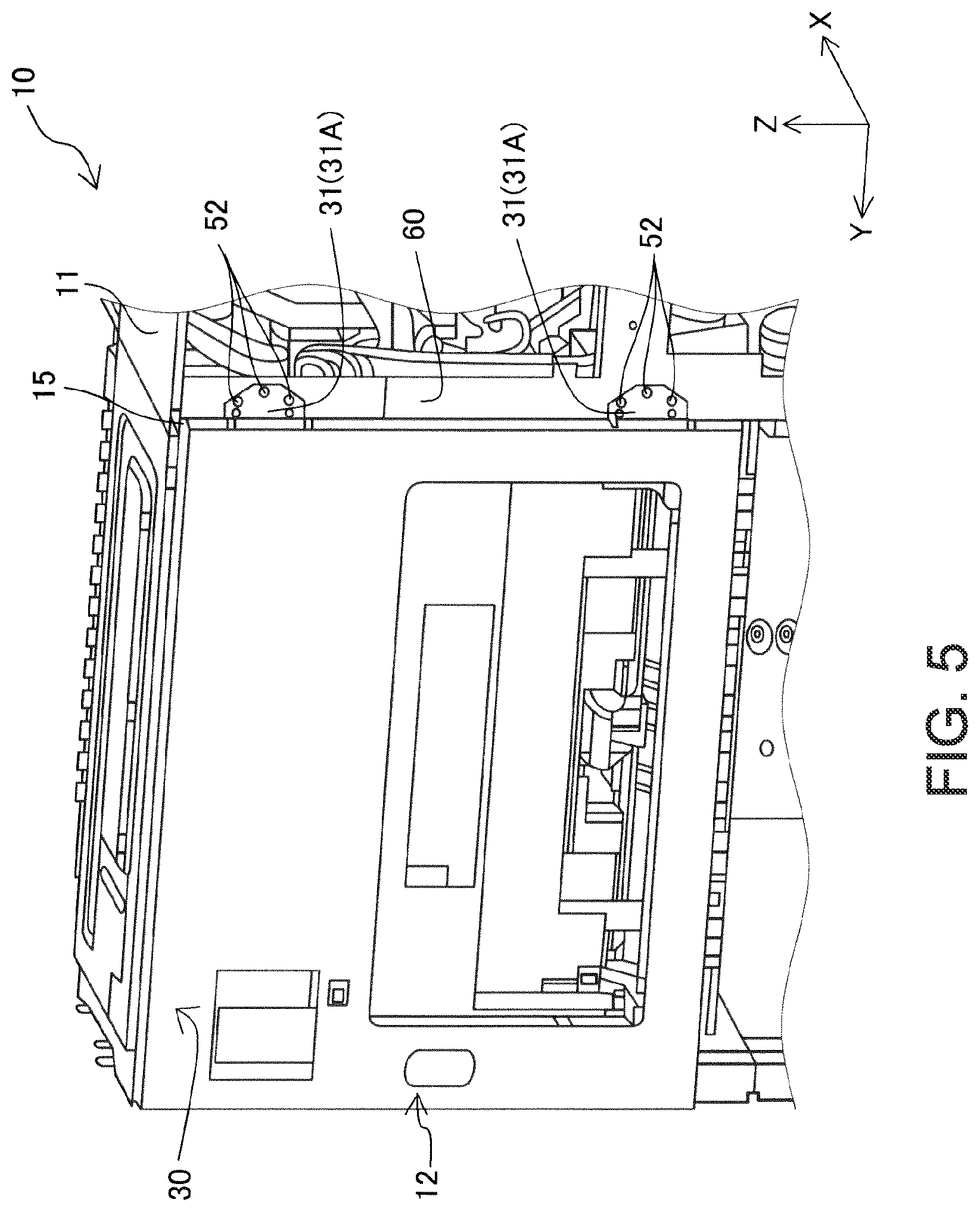 Patent US12311681 Figure 5 – Medium transport device and recording apparatus