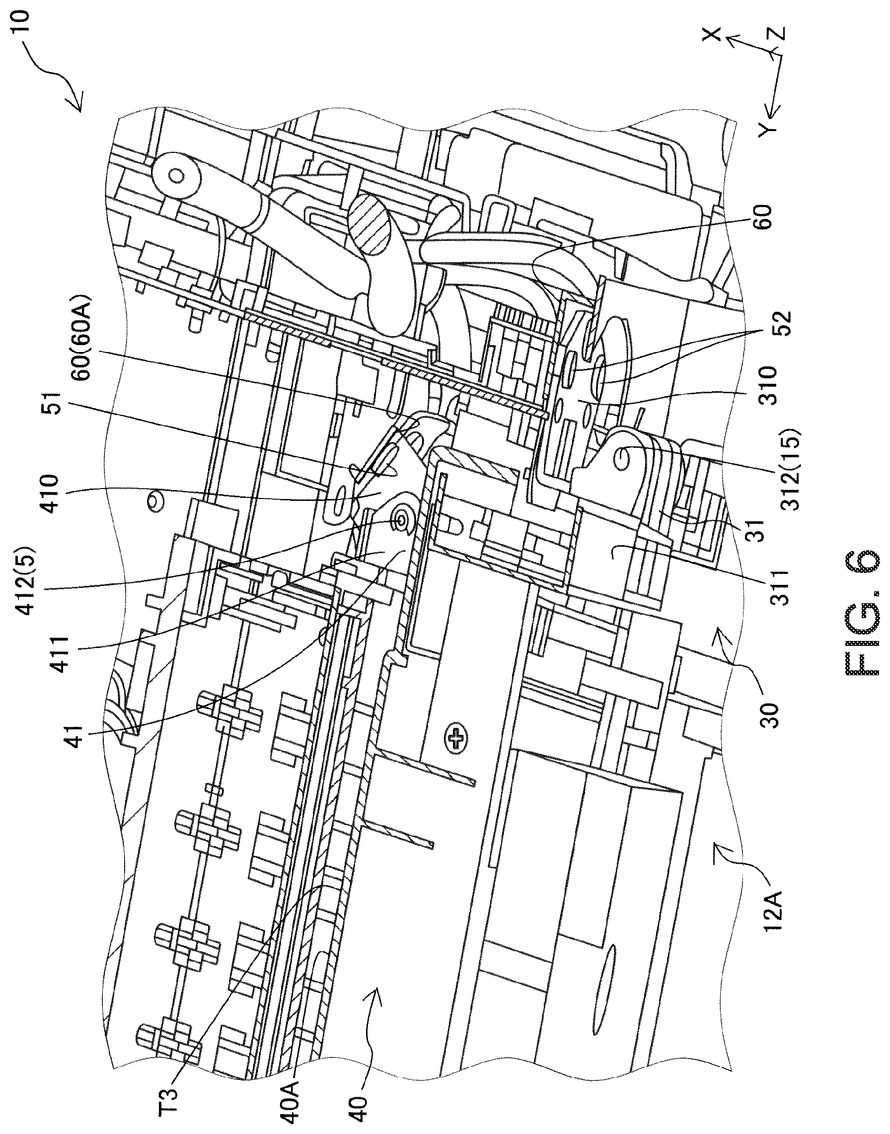Patent US12311681 Figure 6 – Medium transport device and recording apparatus