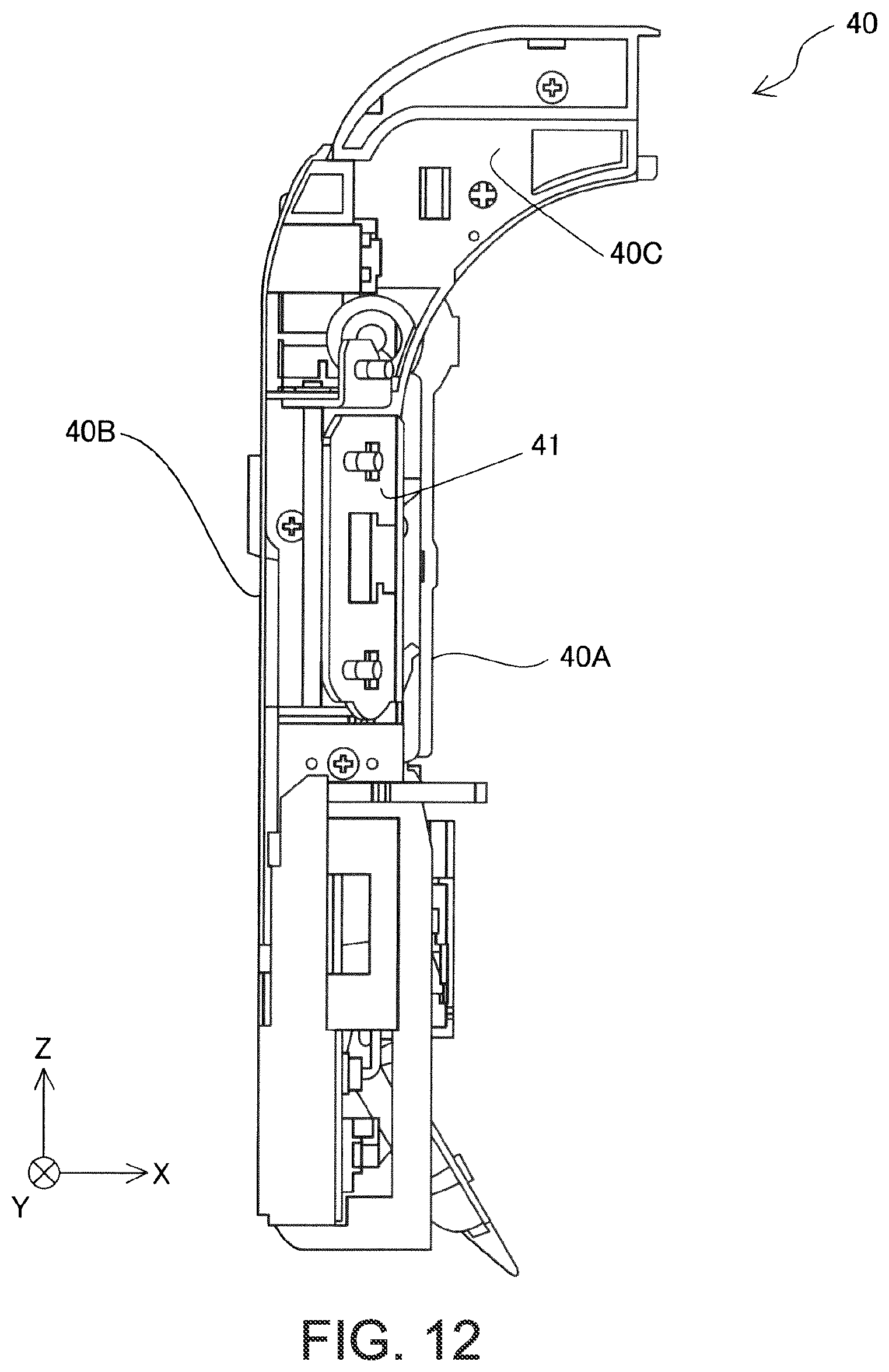 Patent US12311681 Figure 12 – Medium transport device and recording apparatus