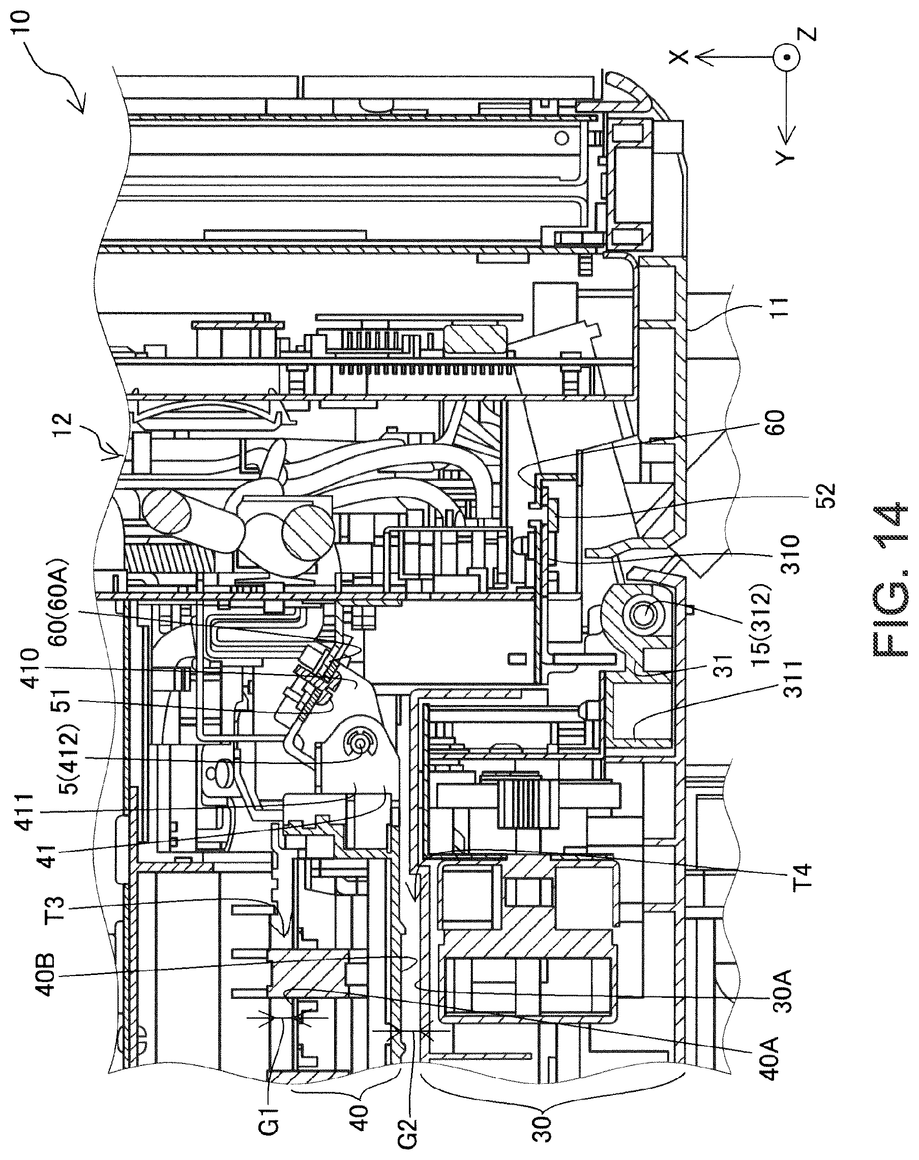 Patent US12311681 Figure 14 – Medium transport device and recording apparatus