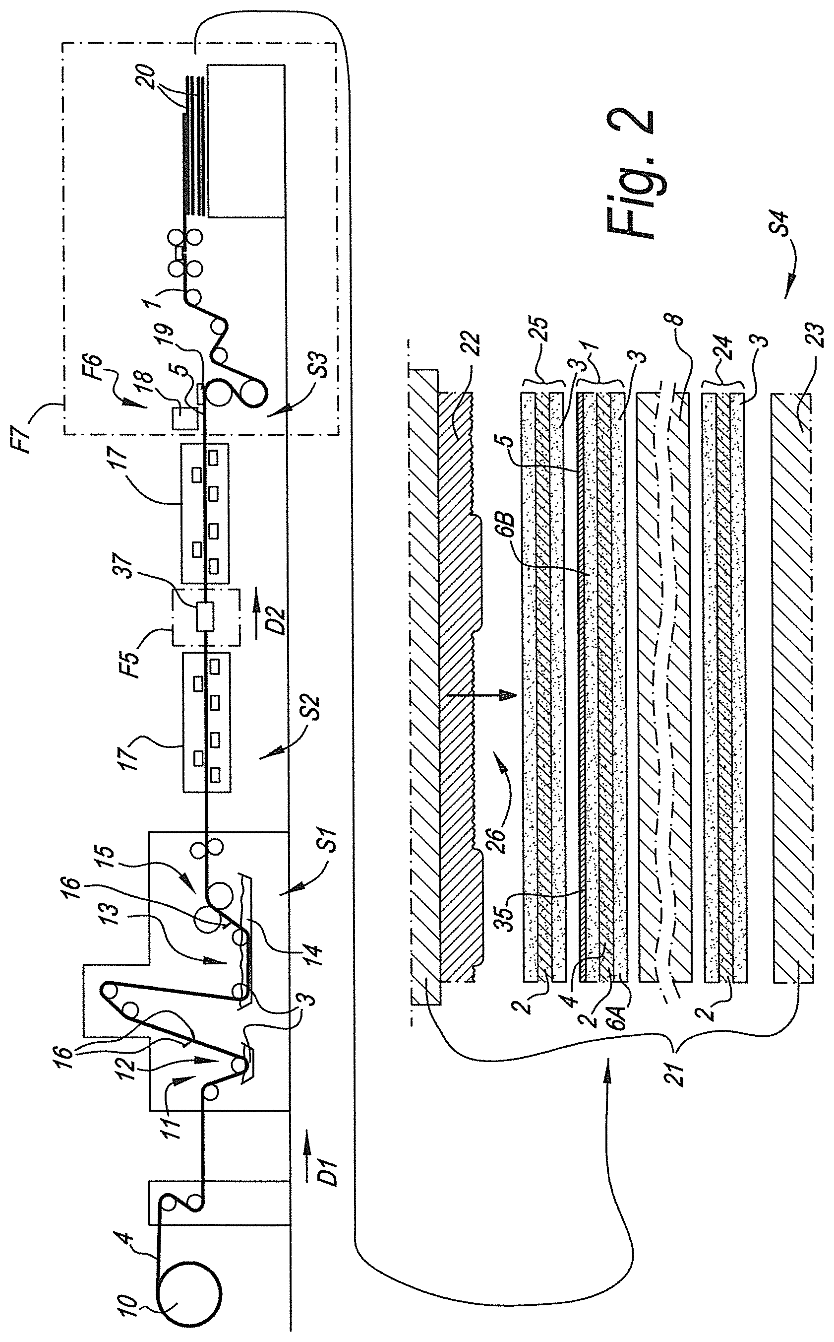 Patent US12311686 Figure 2 – Methods for manufacturing panels having a decorative surface