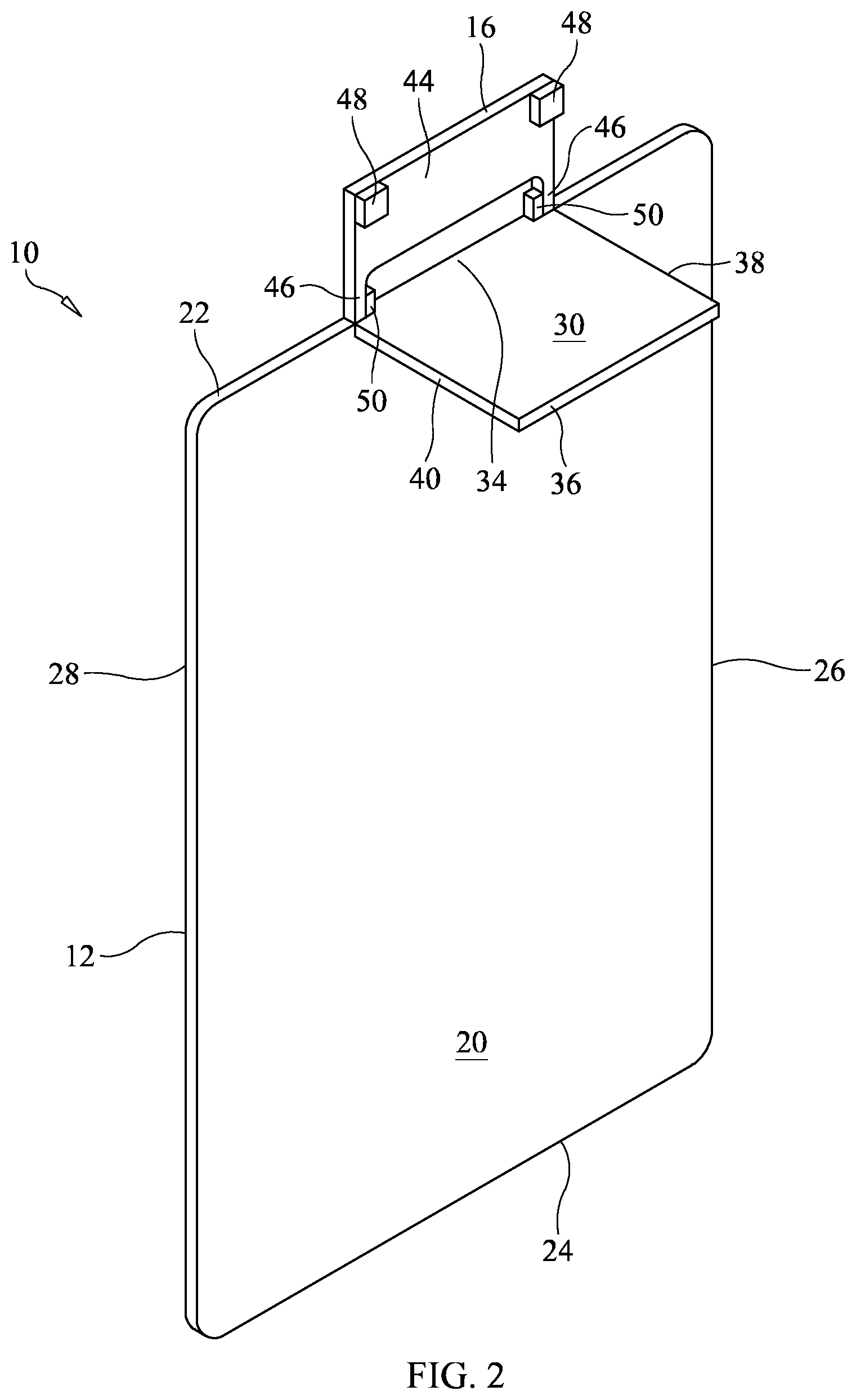 Patent US12311693 Figure 2 – Article placeholder device
