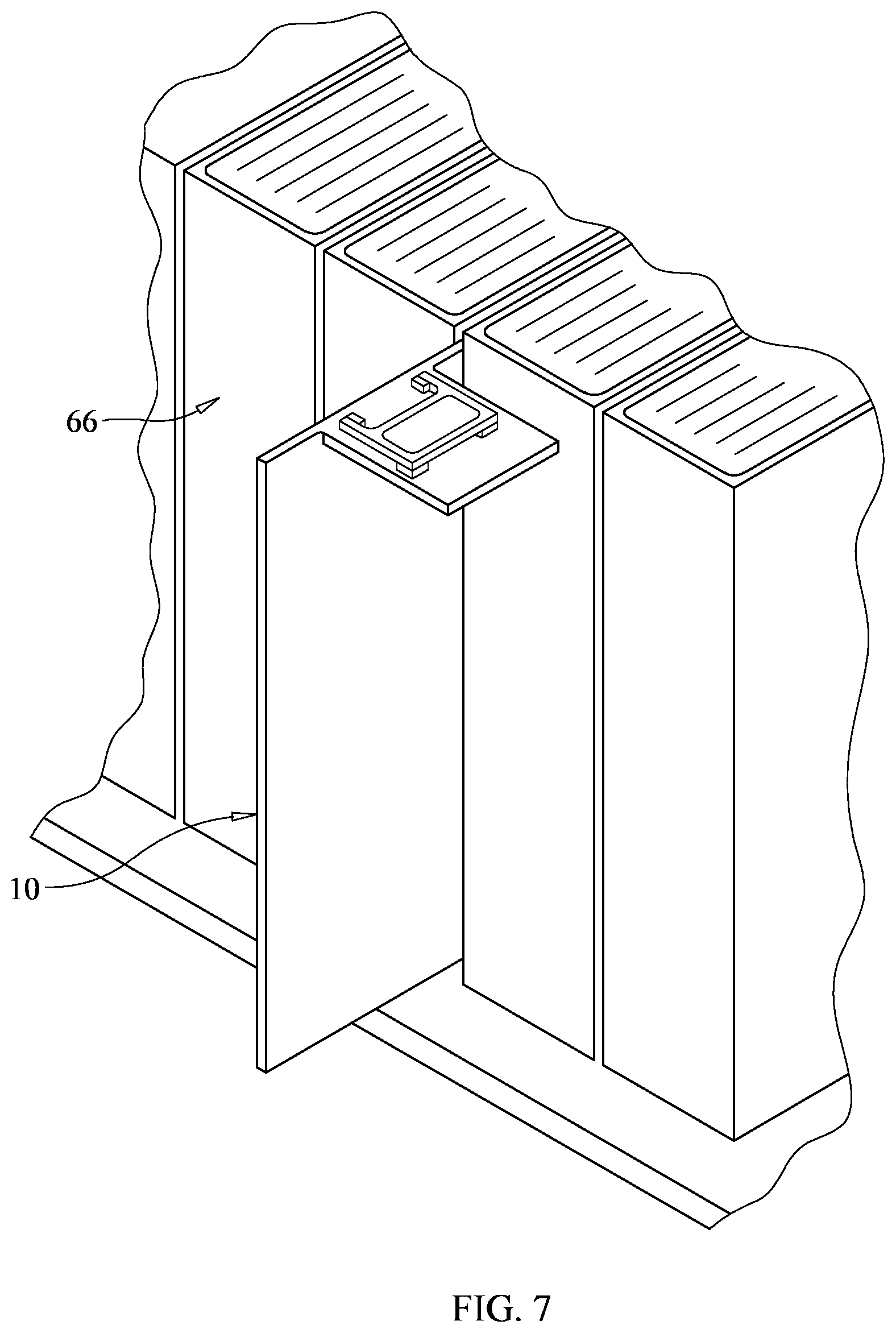 Patent US12311693 Figure 7 – Article placeholder device