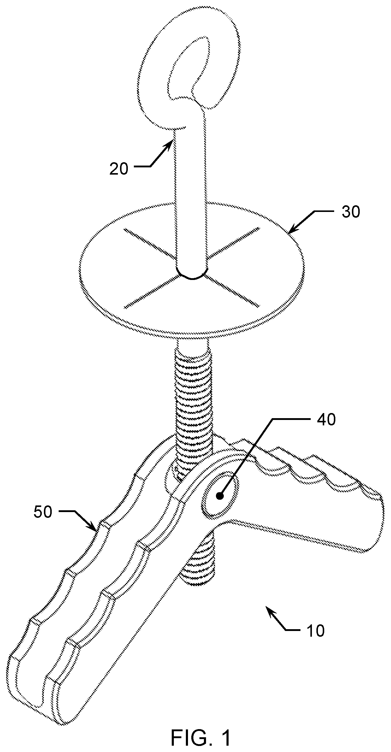 Patent US12311695 Figure 1 – Taxidermy display apparatus and method of use