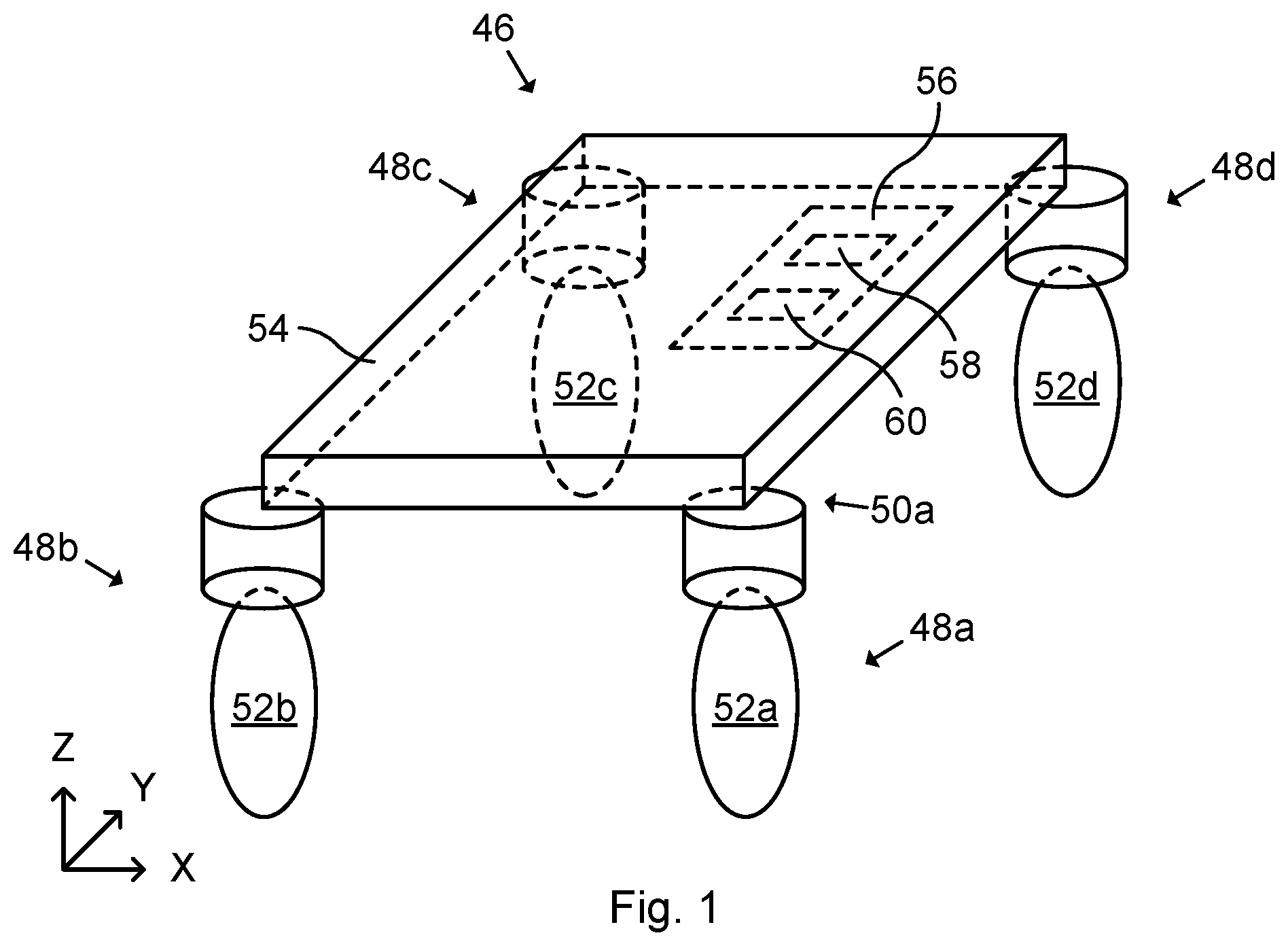 Patent US12311697 Figure 1 – Arrangement for limiting rotation, and robot