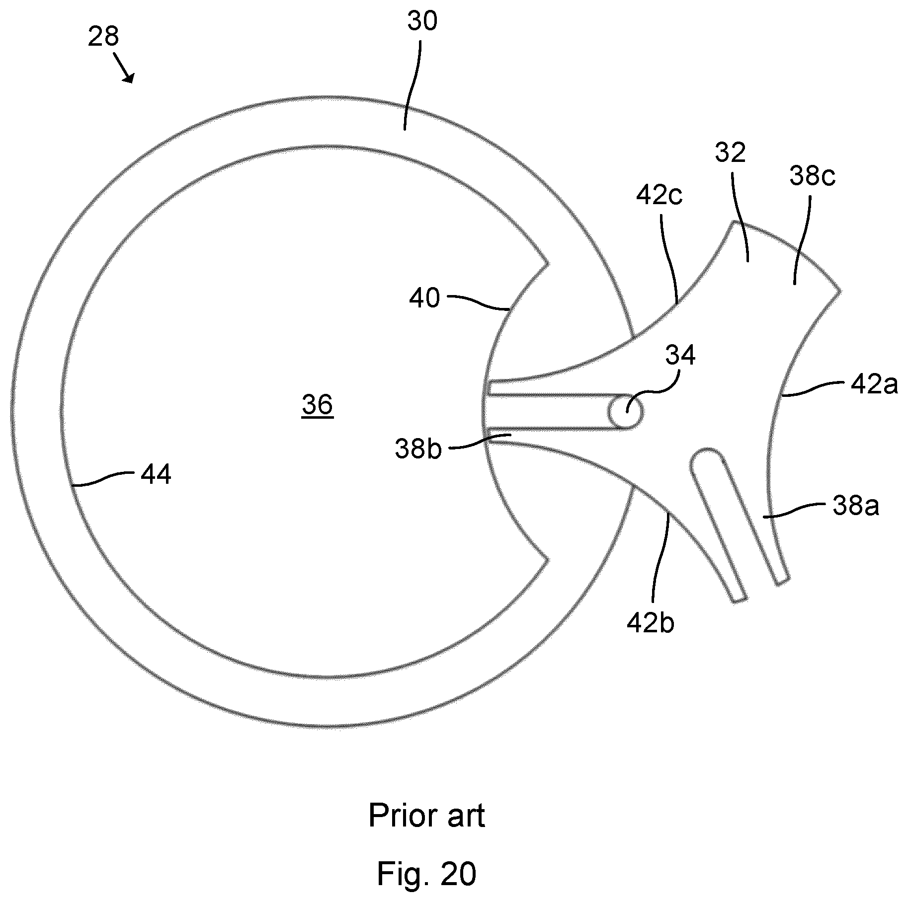 Patent US12311697 Figure 15 – Arrangement for limiting rotation, and robot