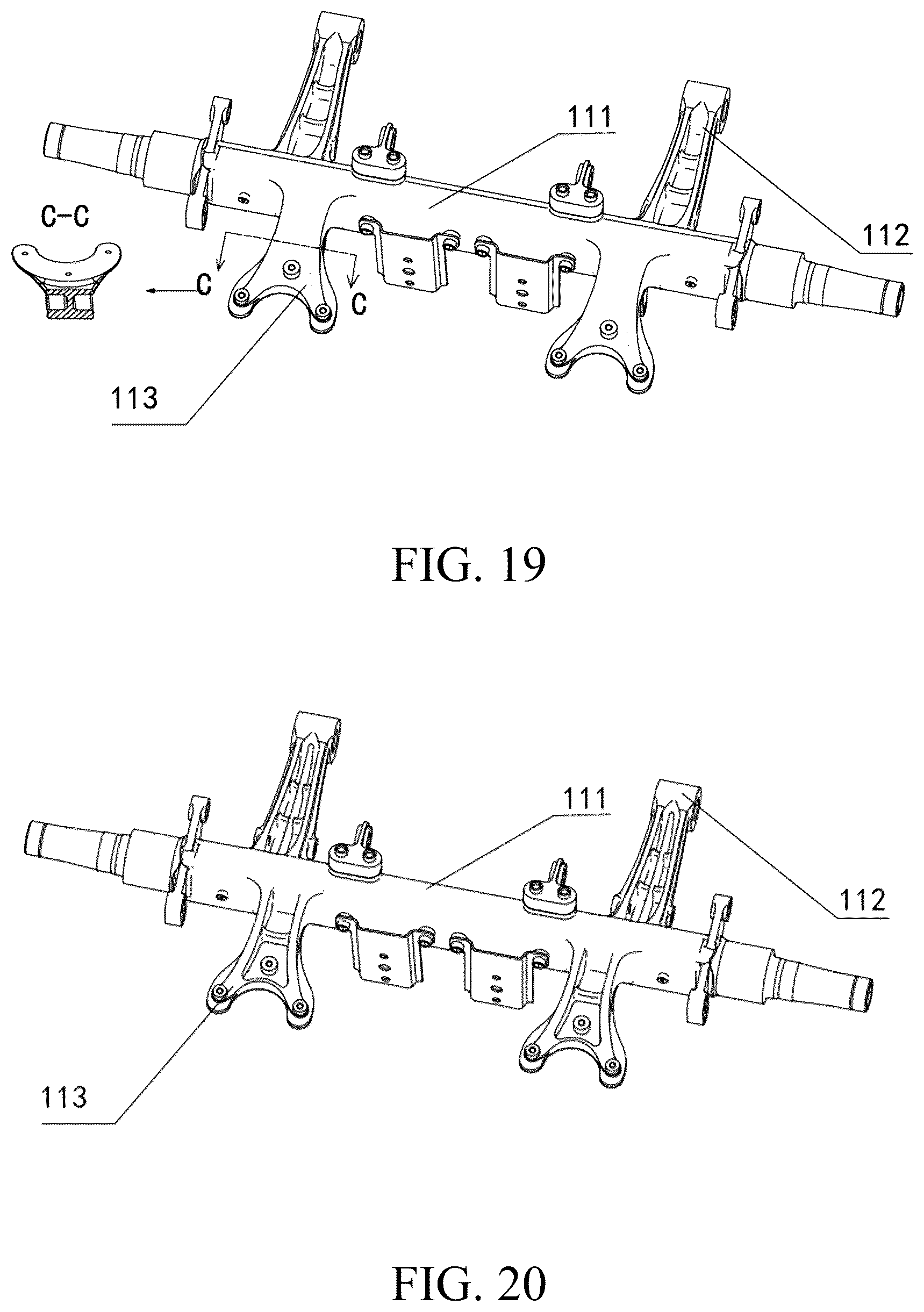 Patent US12311698 Figure 14 – Integrated axle assembly and structural assembly