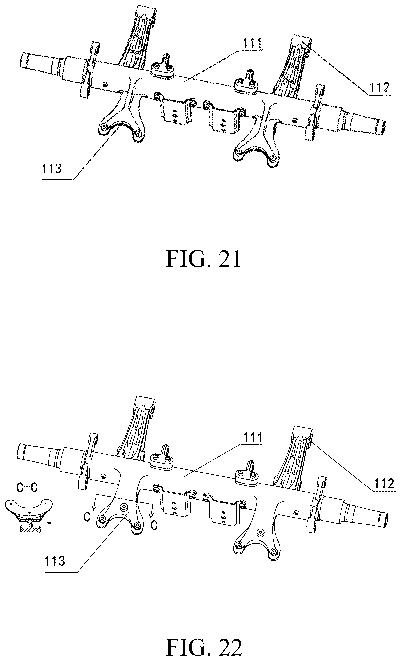 Patent US12311698 Figure 15 – Integrated axle assembly and structural assembly