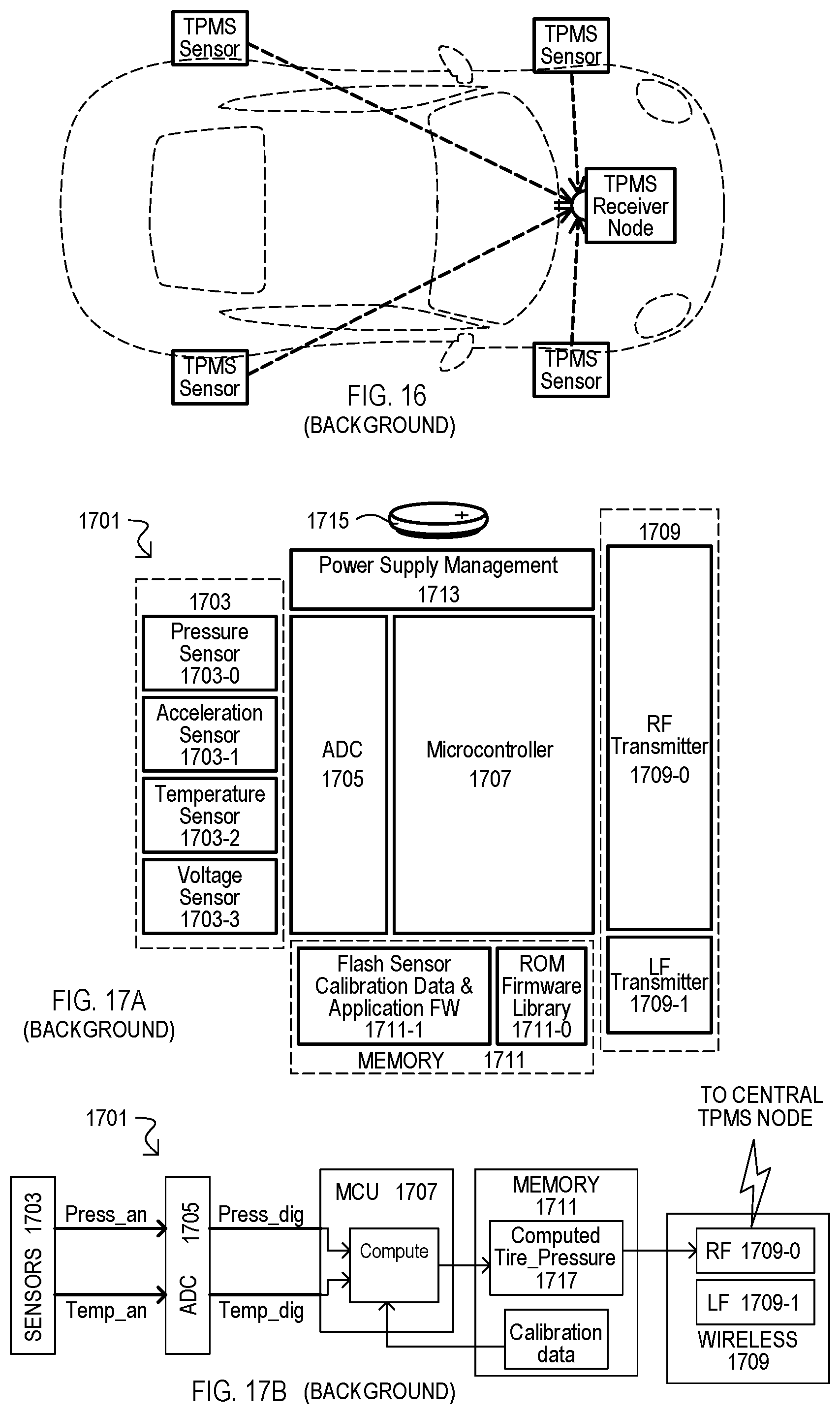 Patent US12311705 Figure 12 – Distributed storage and processing of vehicle sensor data, including tire pressure data