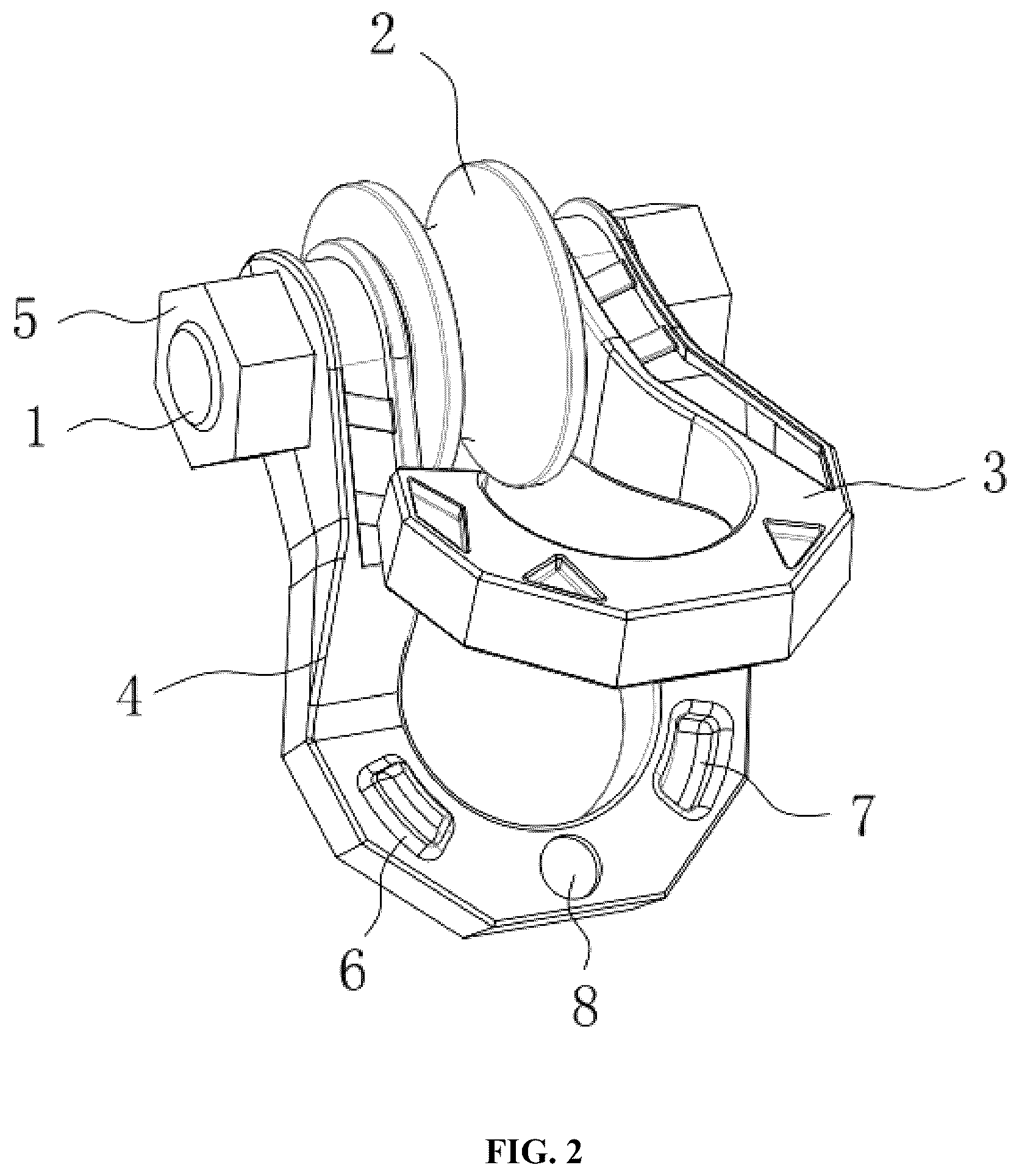 Patent US12311708 Figure 2 – Pulley fastener for connecting with trailer shackles