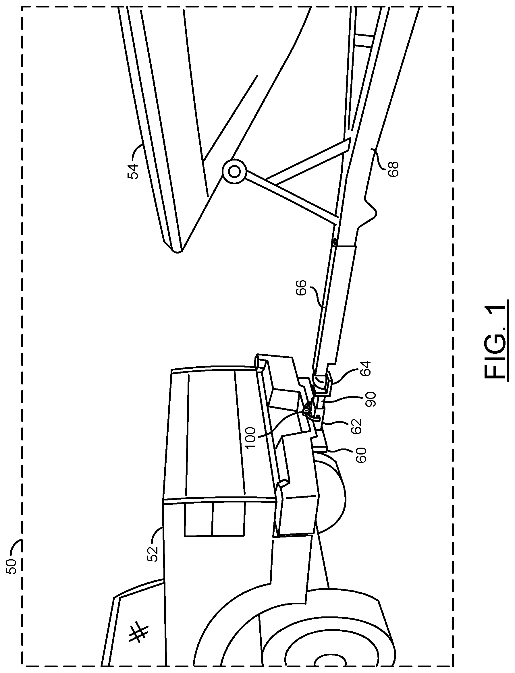 Patent US12311710 Figure 1 – Easy connect trailer hitch lock