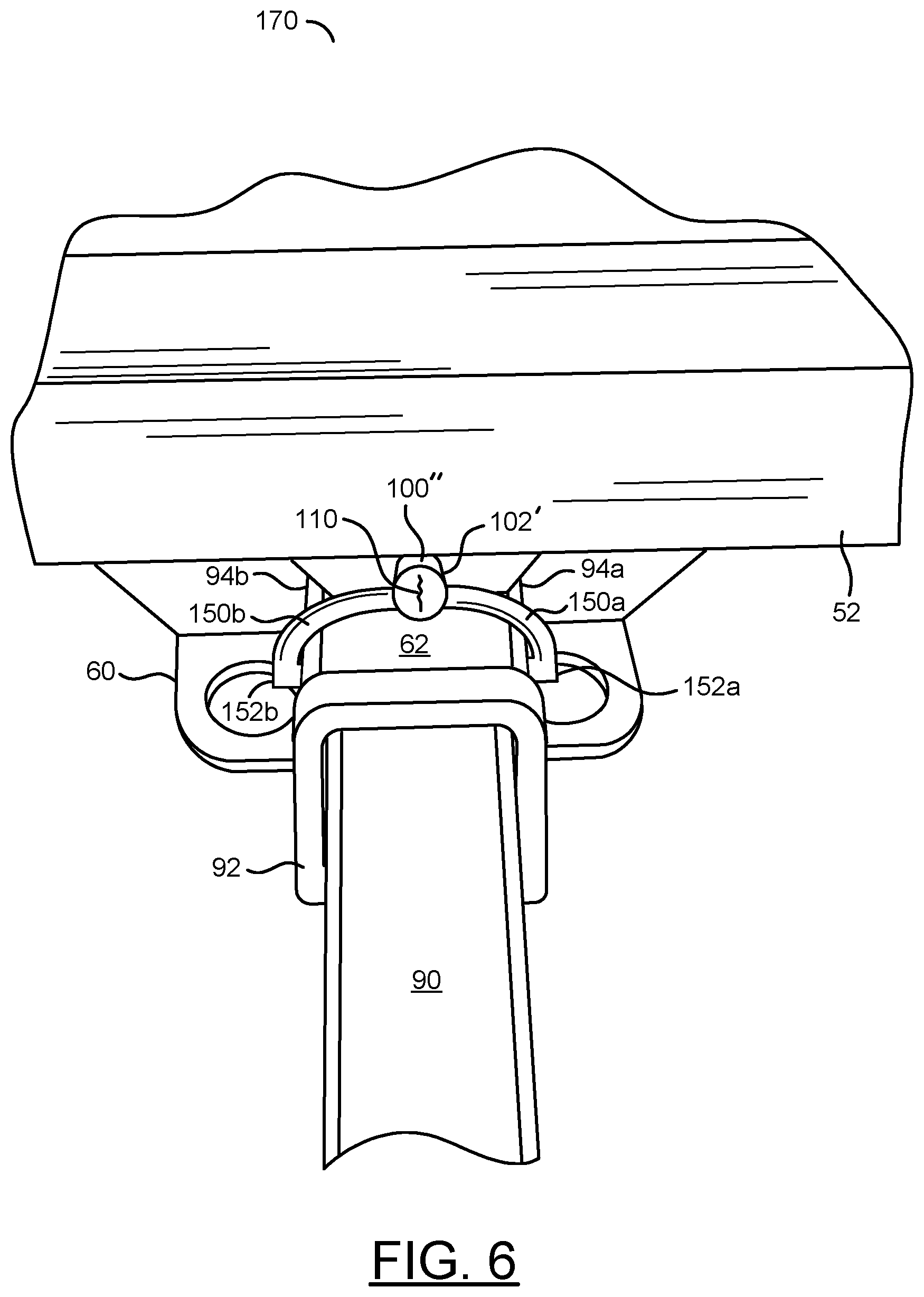 Patent US12311710 Figure 4 – Easy connect trailer hitch lock