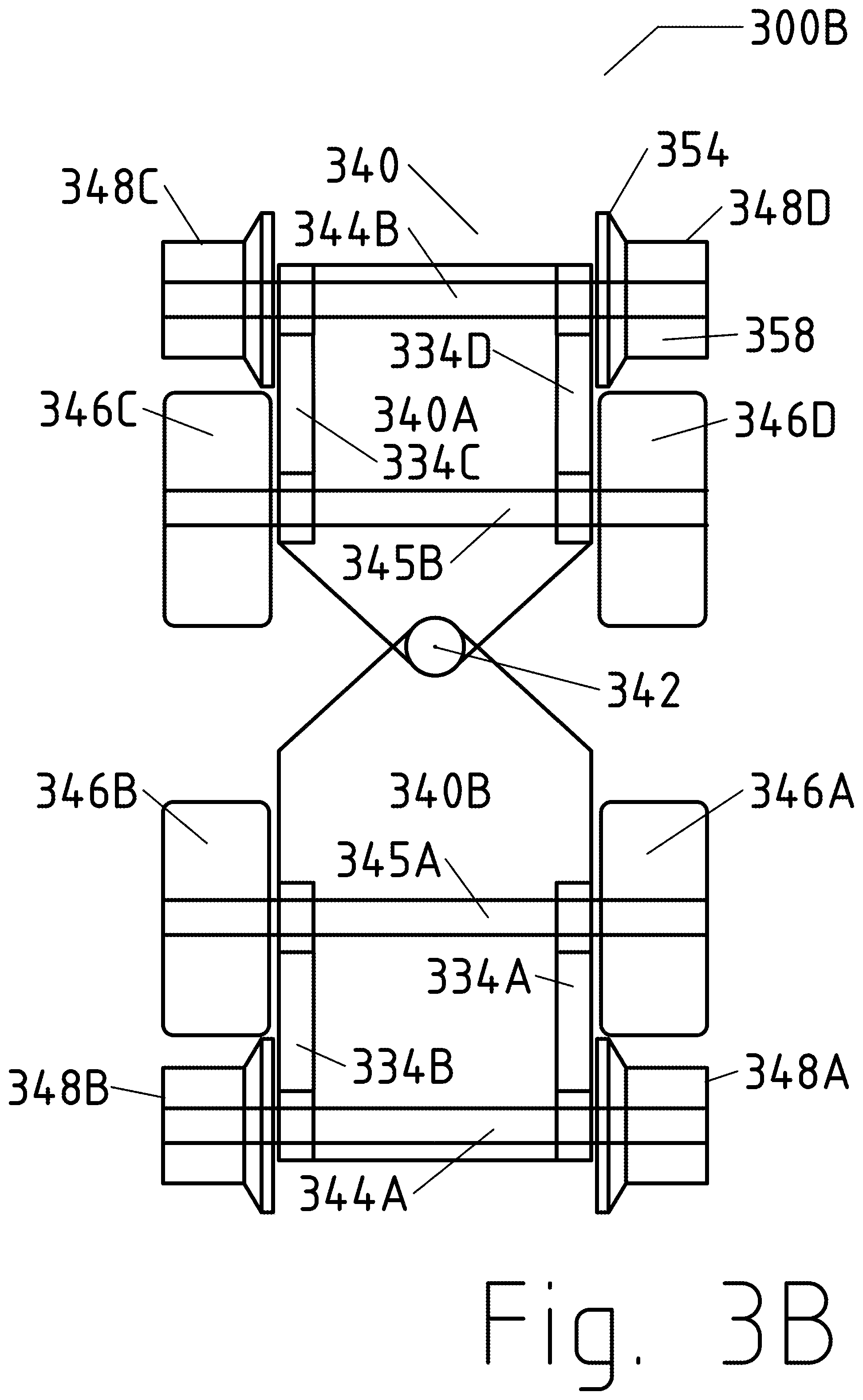 Patent US12311713 Figure 9 – Road to rail hybrid vehicles using a transition span and passive junctions